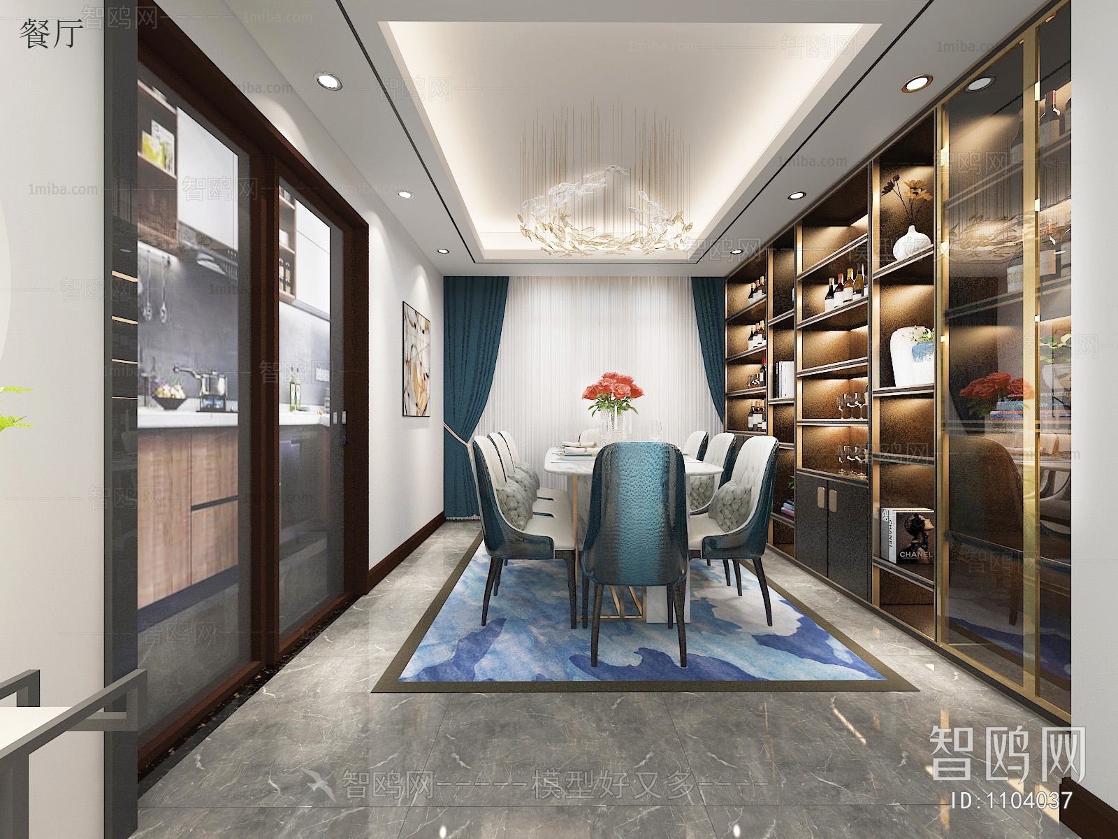 New Chinese Style A Living Room