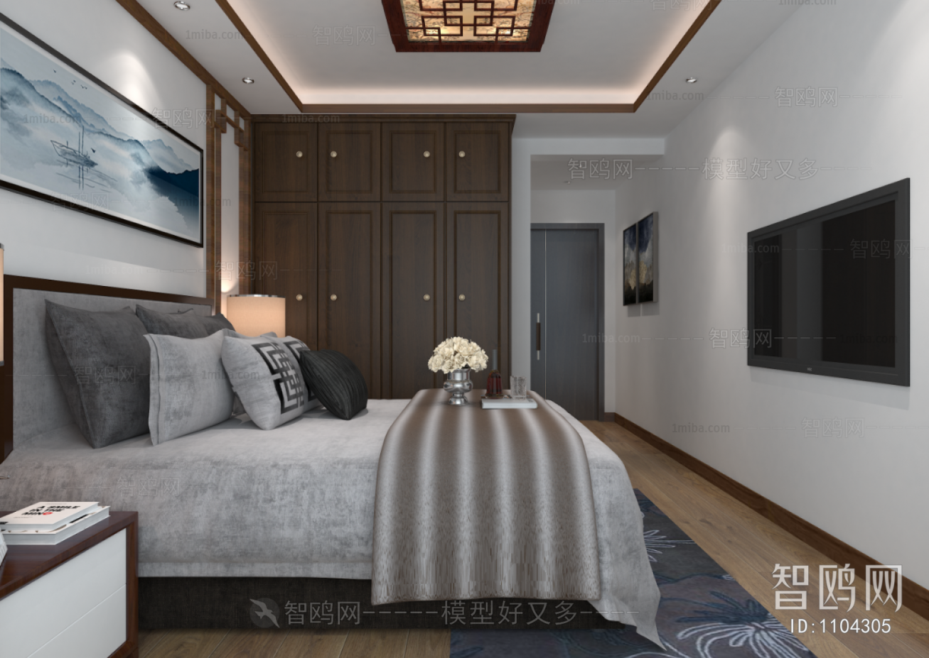 New Chinese Style Bedroom