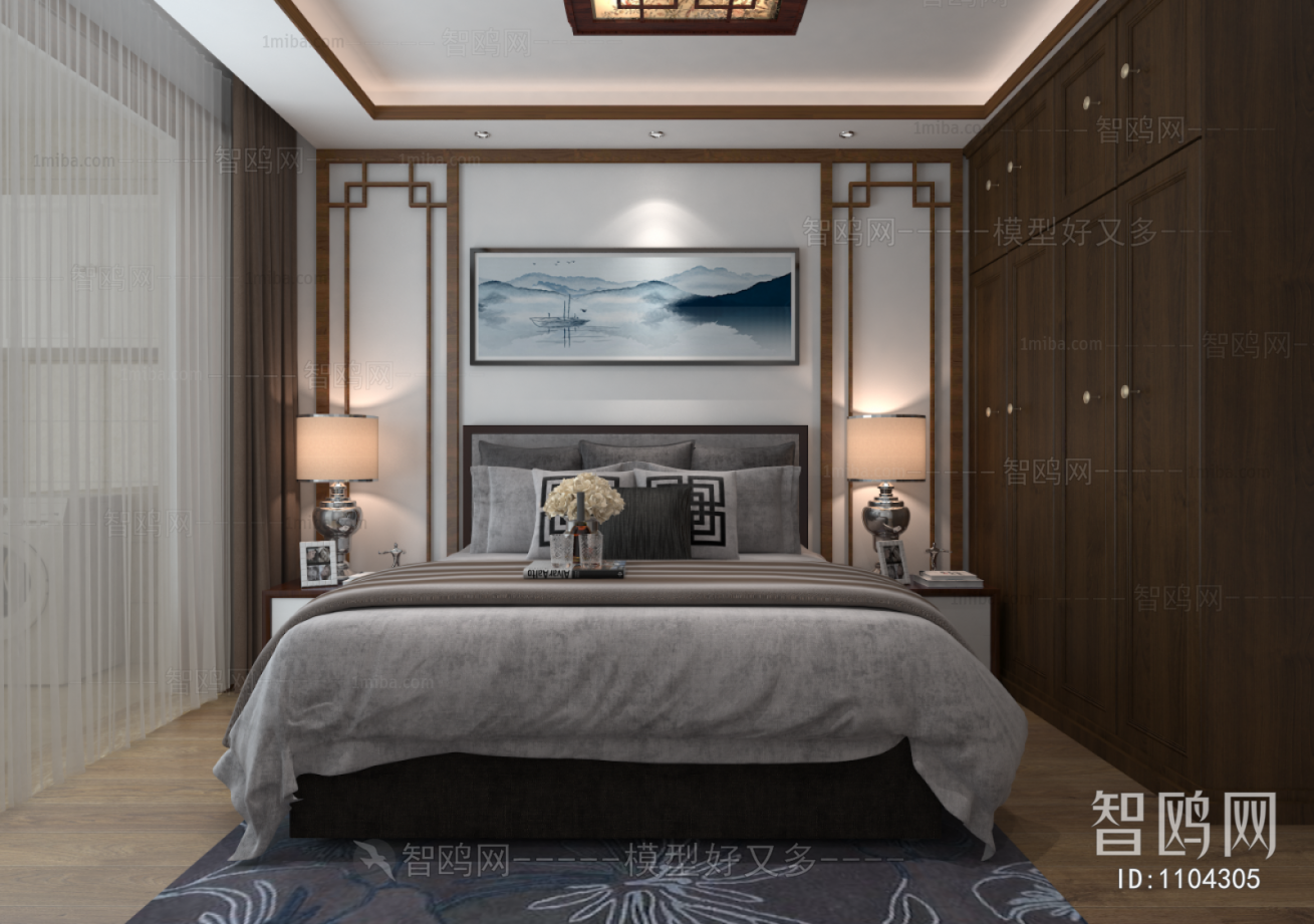 New Chinese Style Bedroom