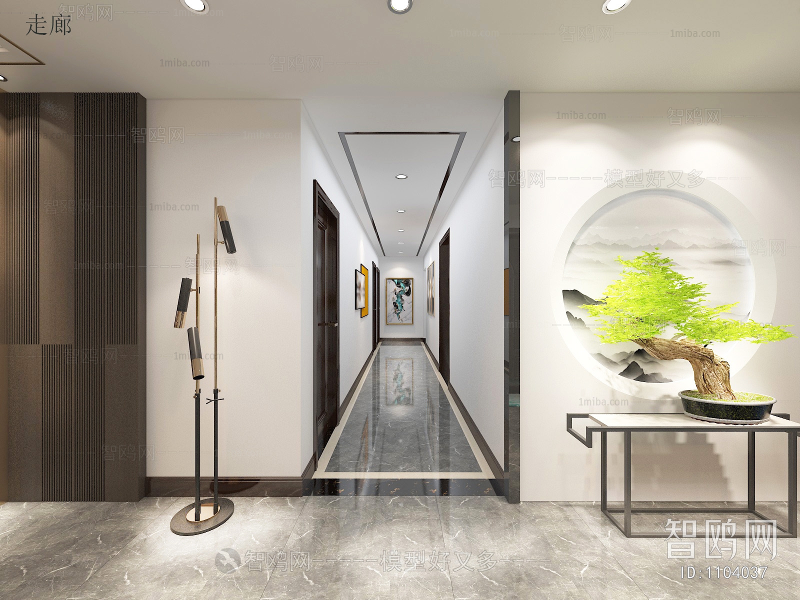 New Chinese Style A Living Room