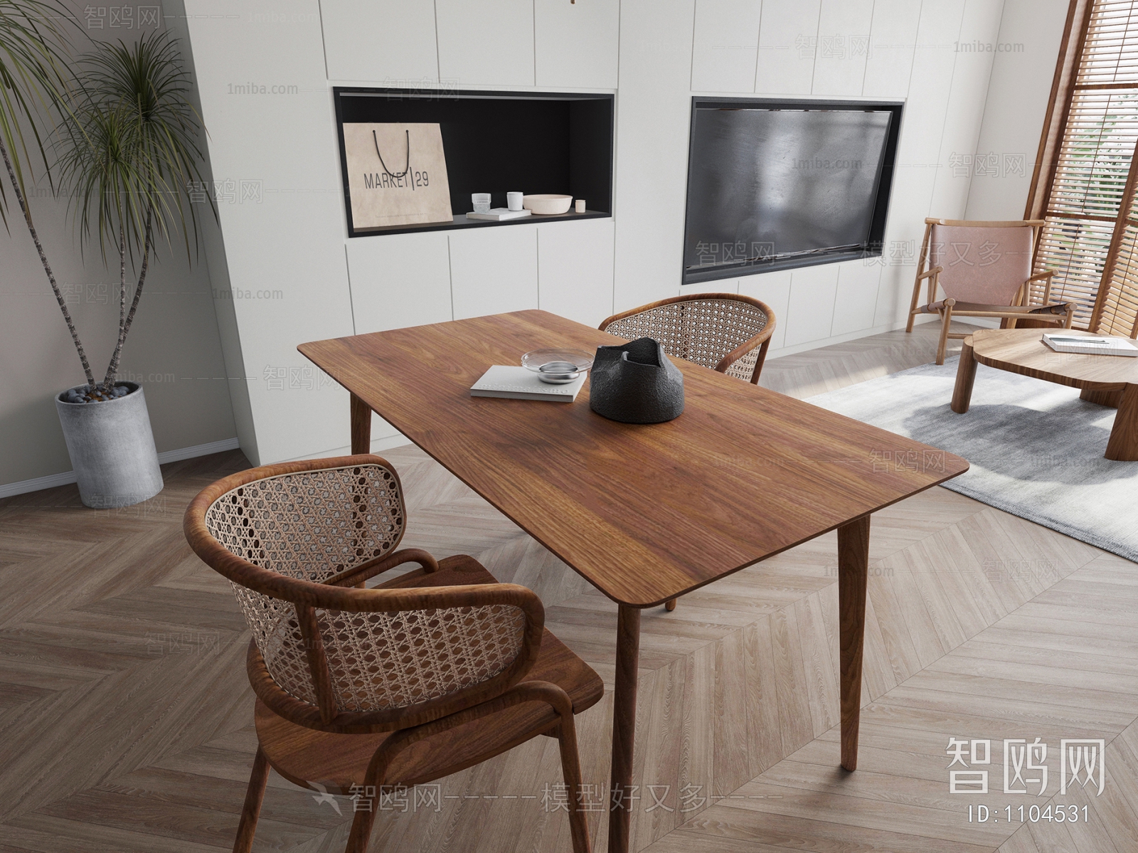 Nordic Style Wabi-sabi Style A Living Room