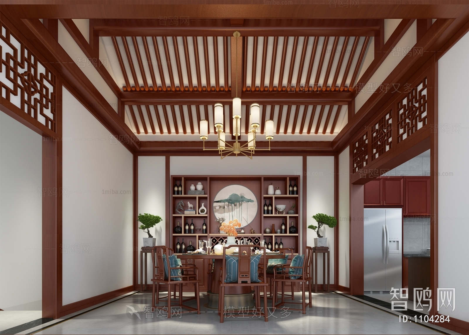 New Chinese Style Dining Room