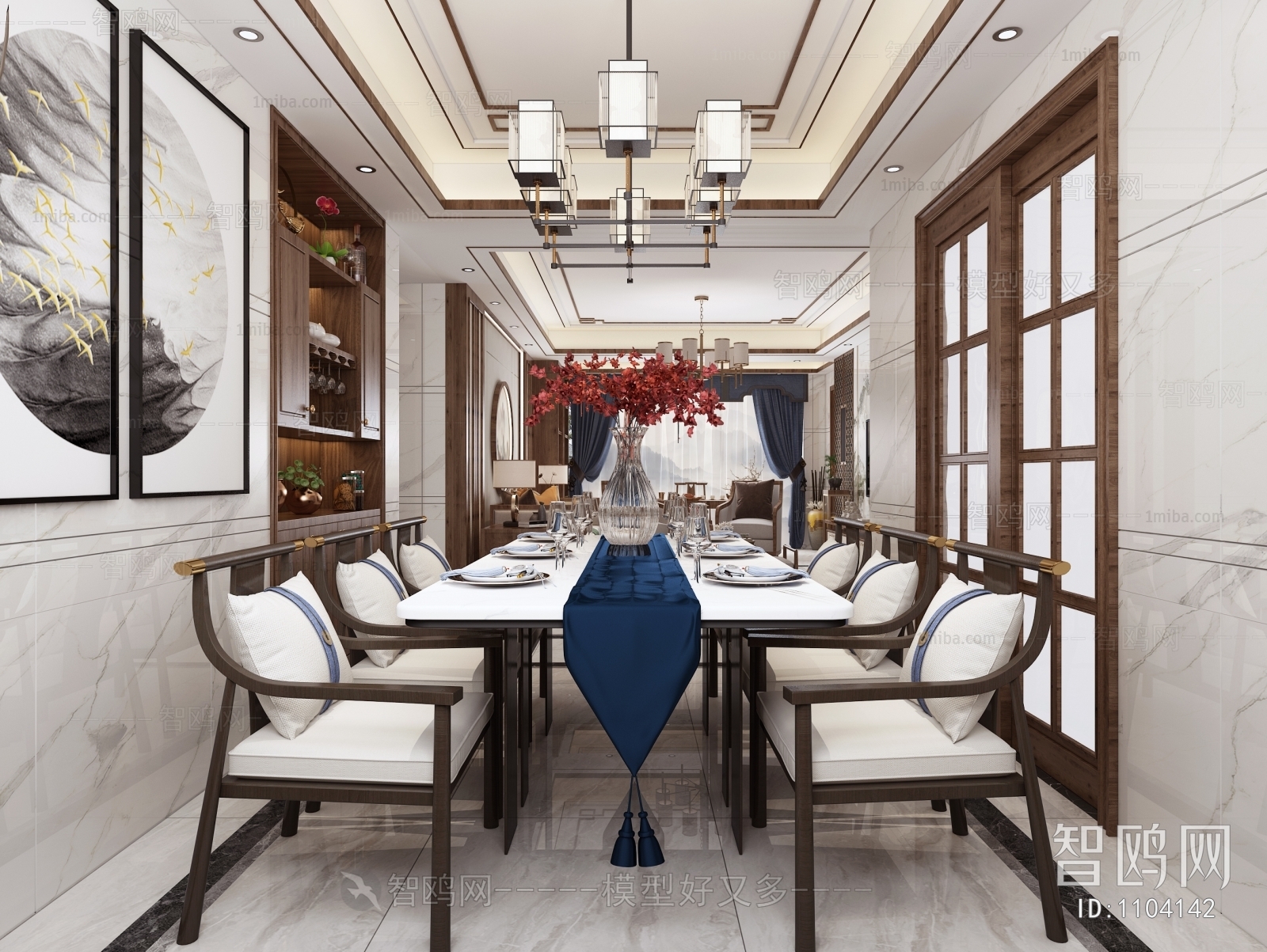 New Chinese Style Dining Room