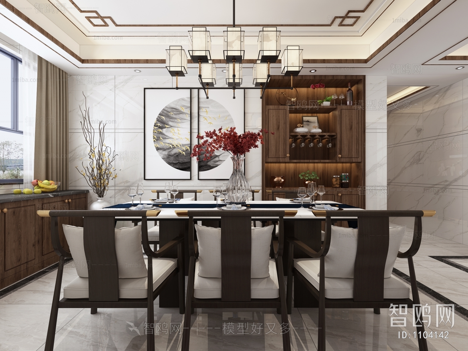 New Chinese Style Dining Room