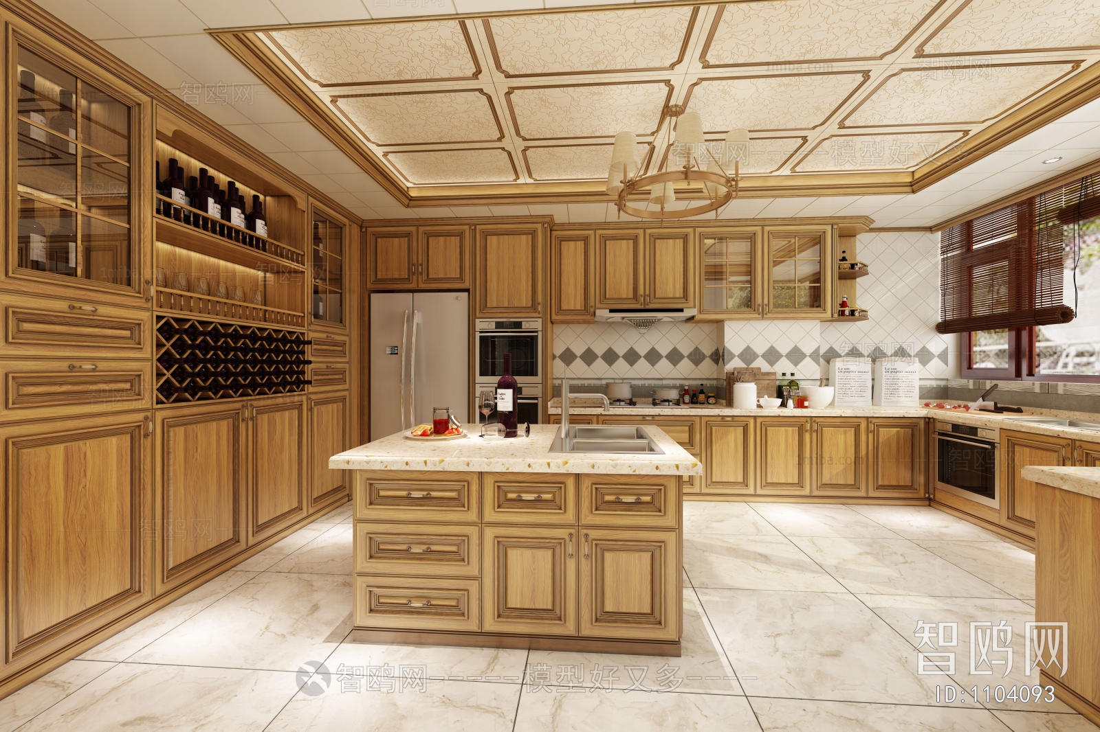 New Classical Style Open Kitchen