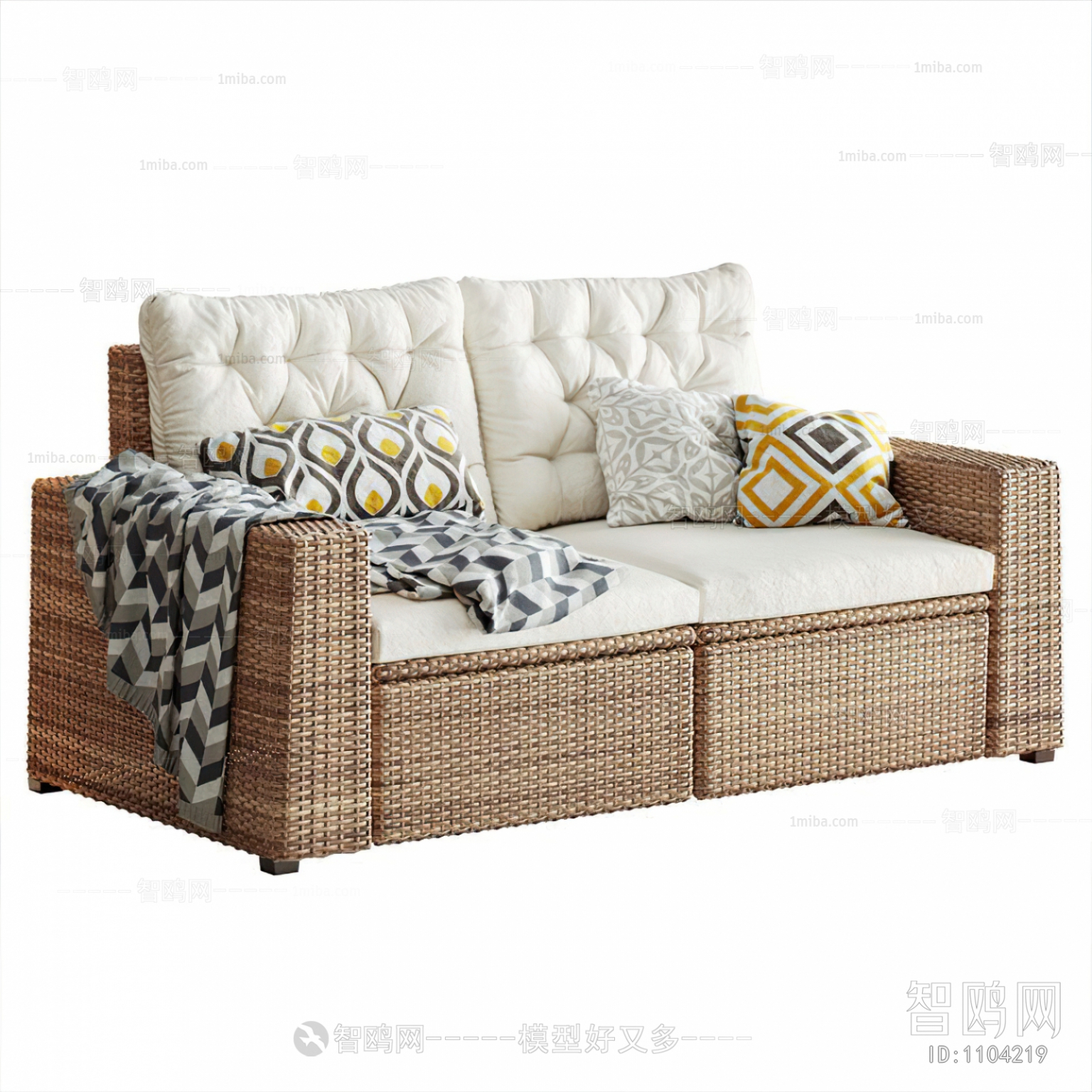 Southeast Asian Style A Sofa For Two