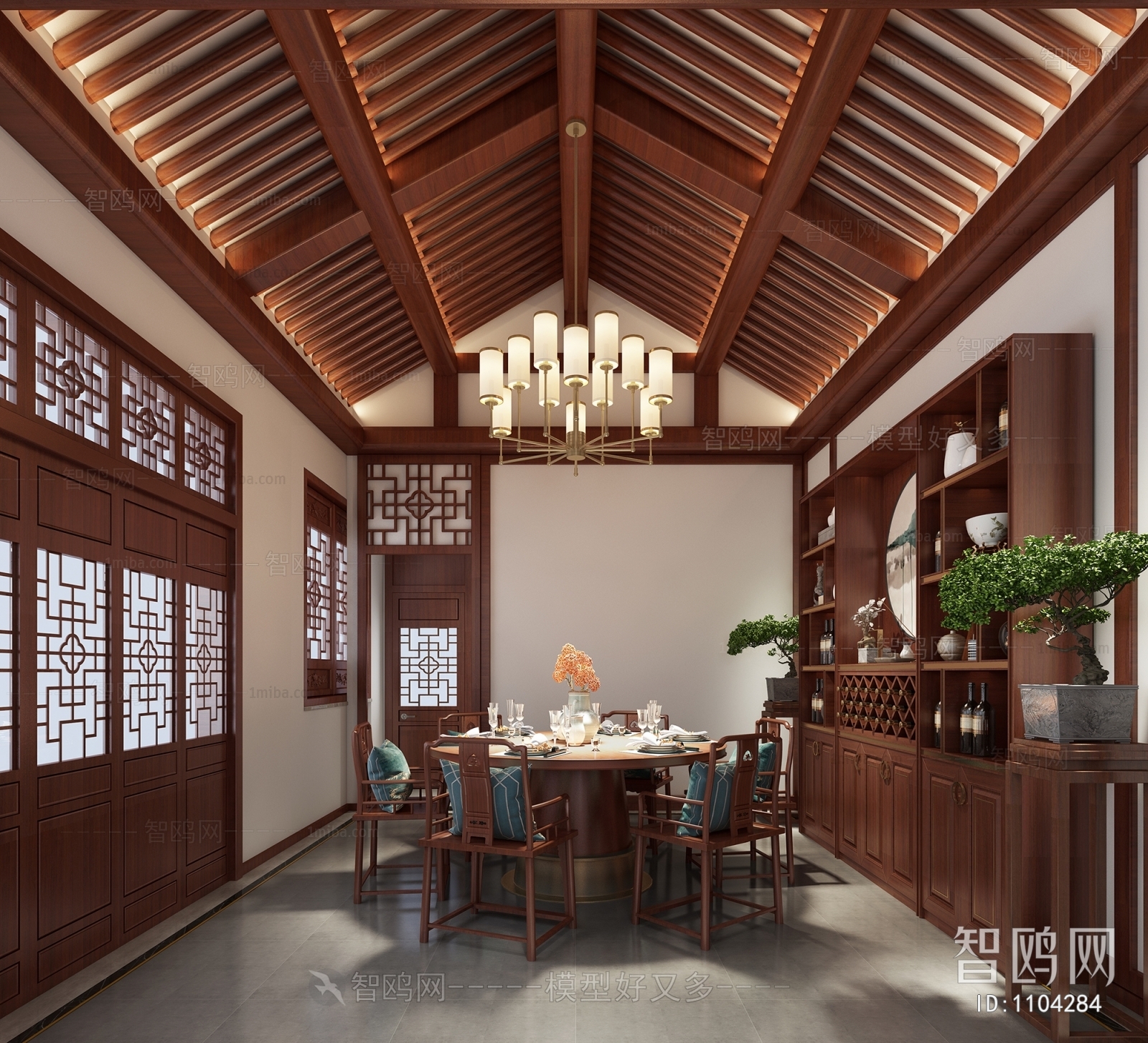 New Chinese Style Dining Room