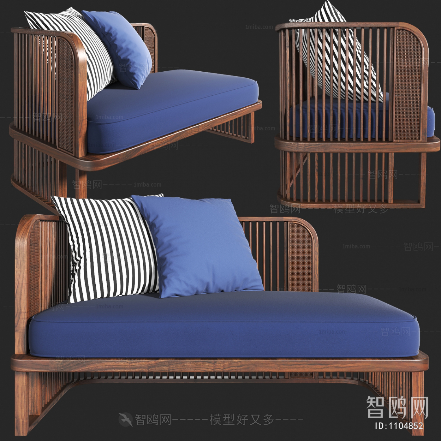Modern New Chinese Style Noble Concubine Chair