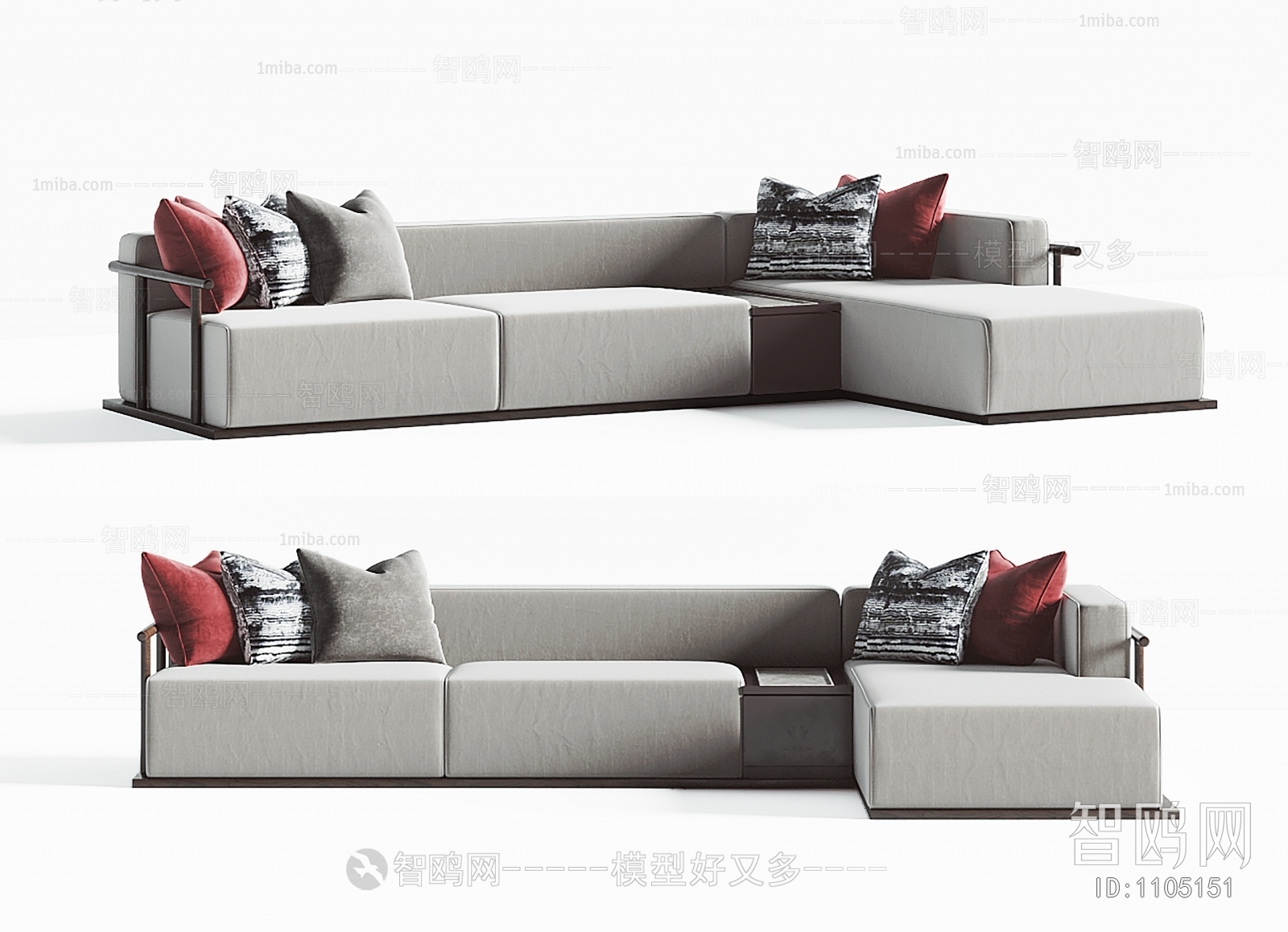 New Chinese Style Corner Sofa