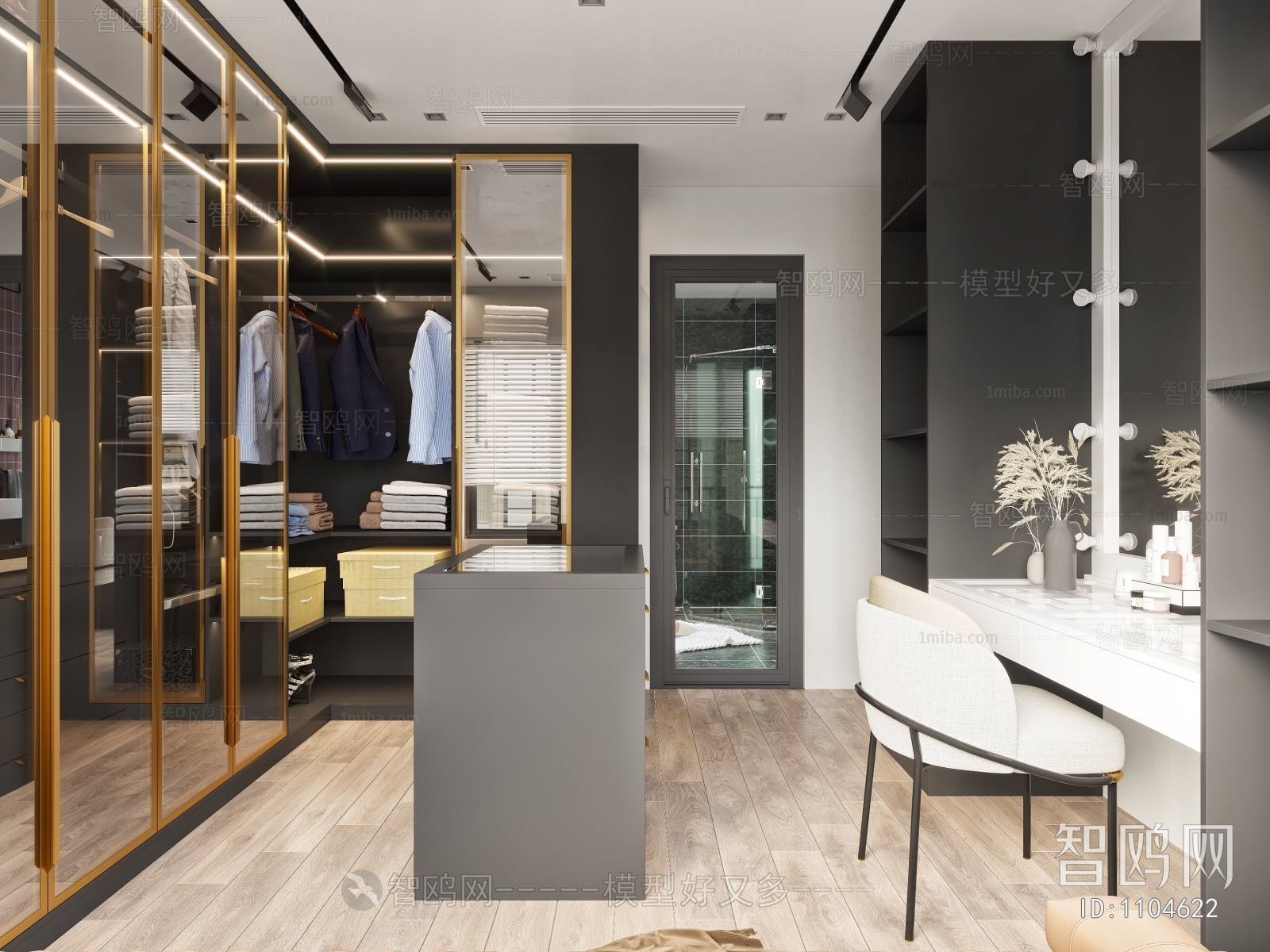 Modern Clothes Storage Area