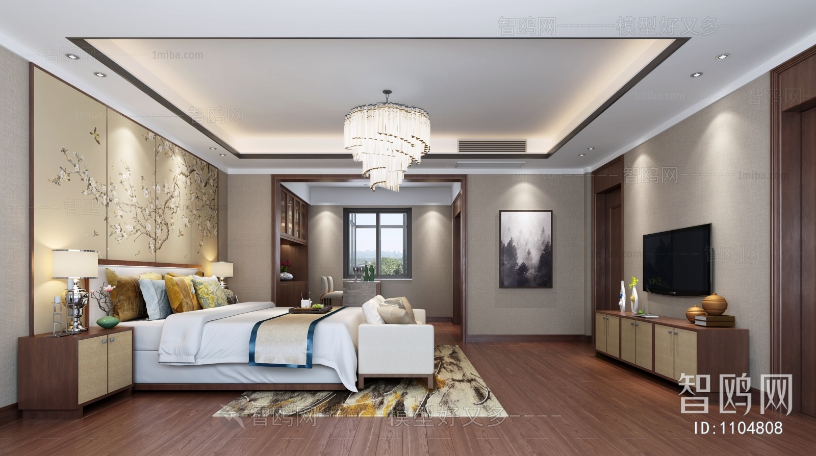 New Chinese Style Bedroom