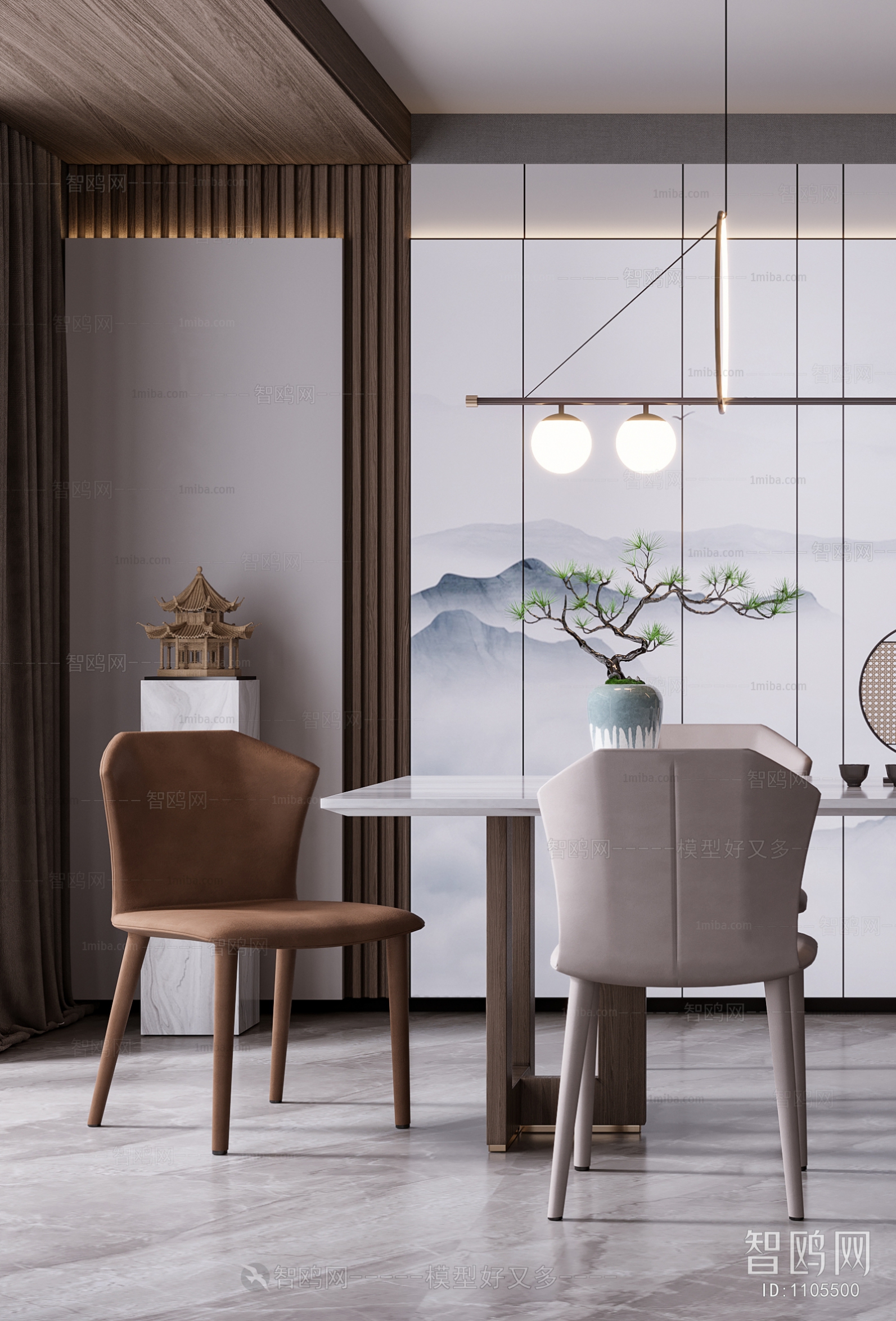 New Chinese Style Dining Room