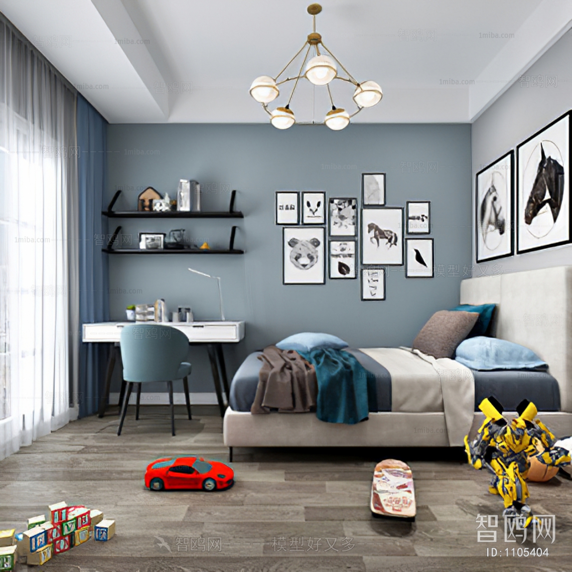 Modern Boy's Room And Son's Room