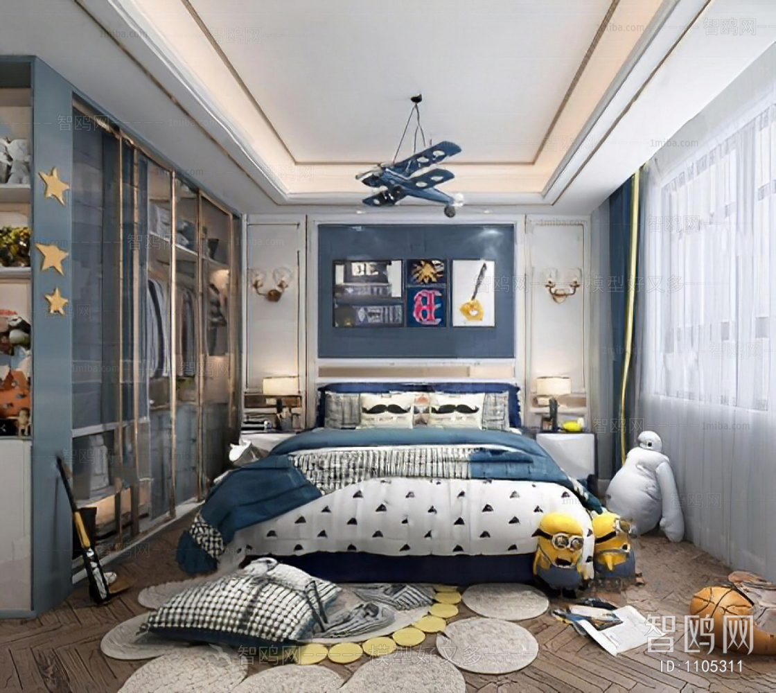 Modern Boy's Room And Son's Room