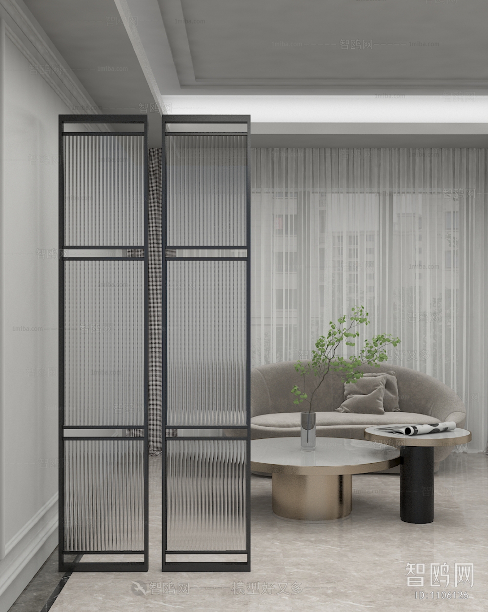 Modern Glass Screen Partition