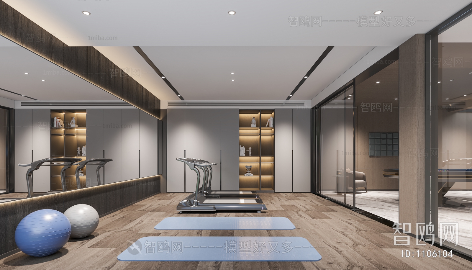 Modern Yoga Room