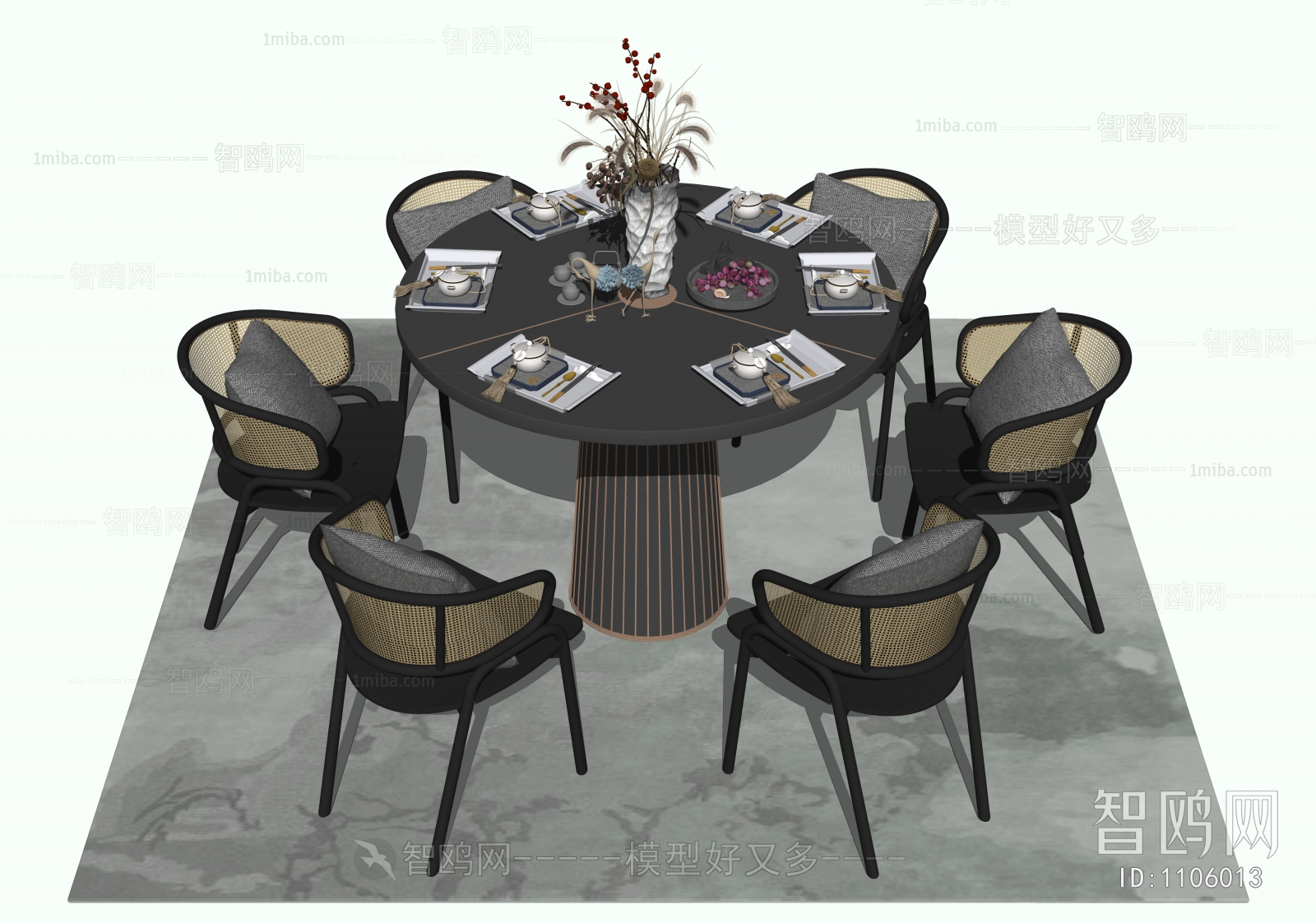 New Chinese Style Dining Table And Chairs