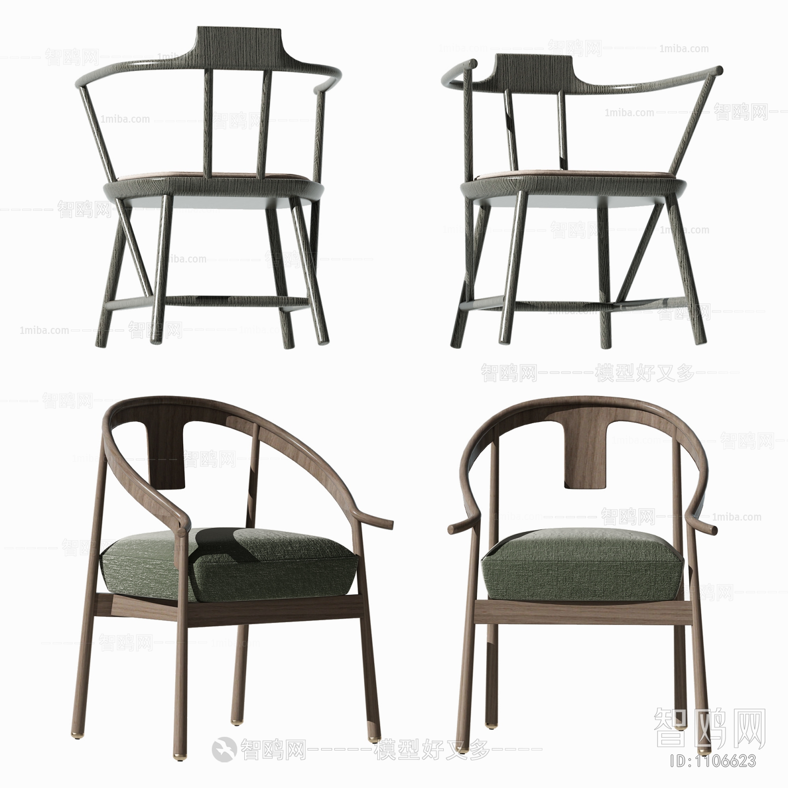 New Chinese Style Single Chair