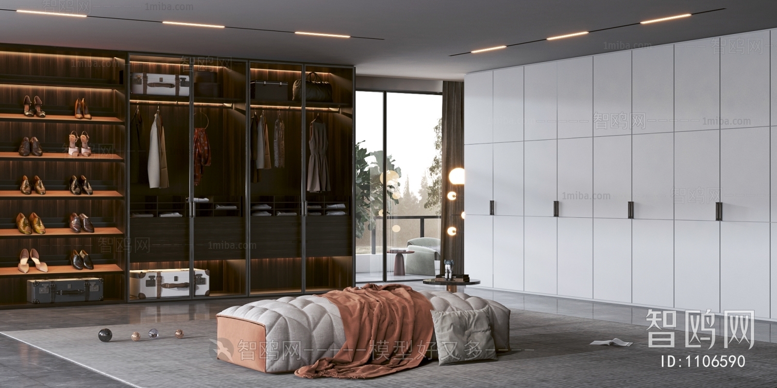 Modern Clothes Storage Area