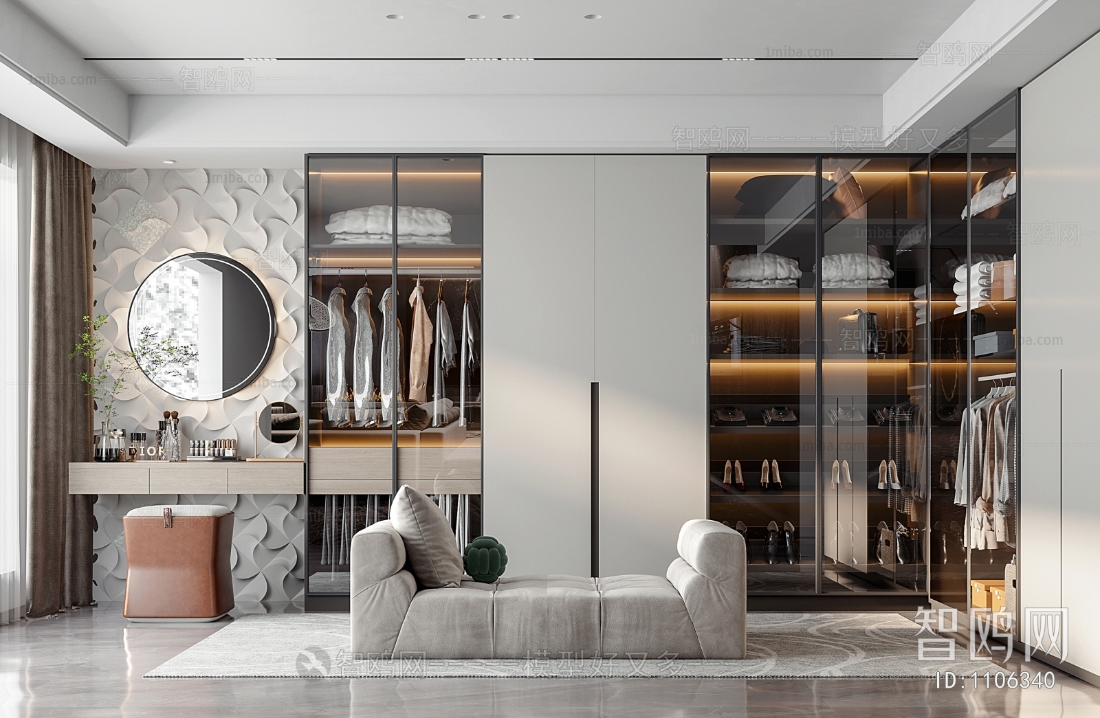 Modern Clothes Storage Area