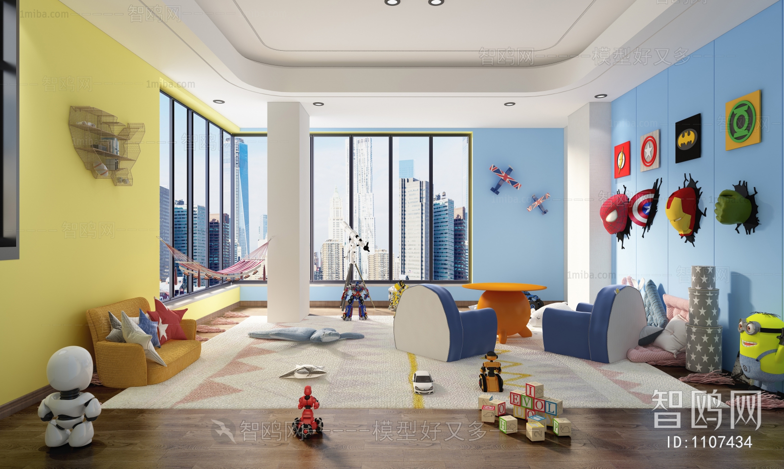 Modern Children's Room Activity Room