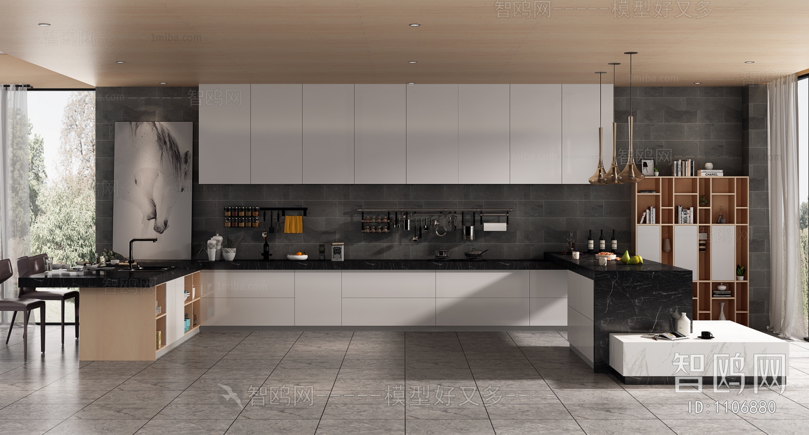 Modern Open Kitchen