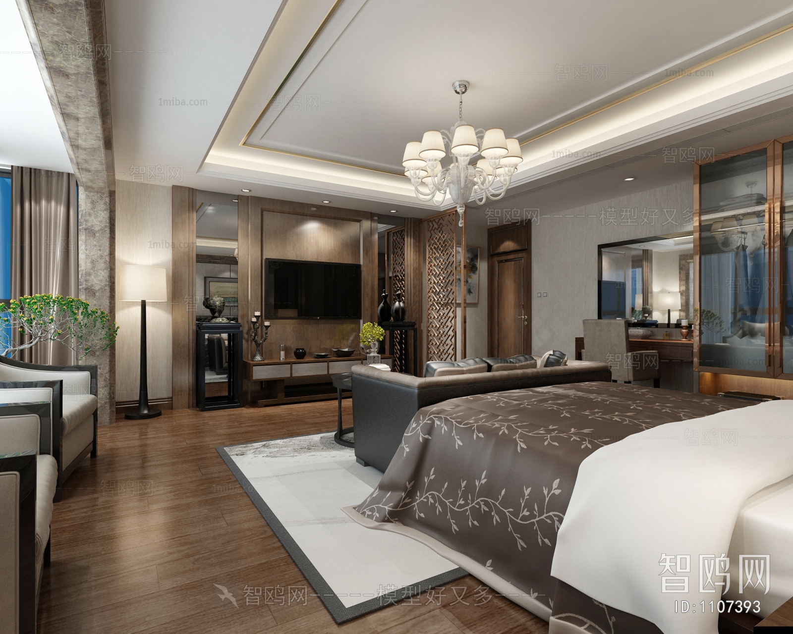 New Chinese Style Bedroom