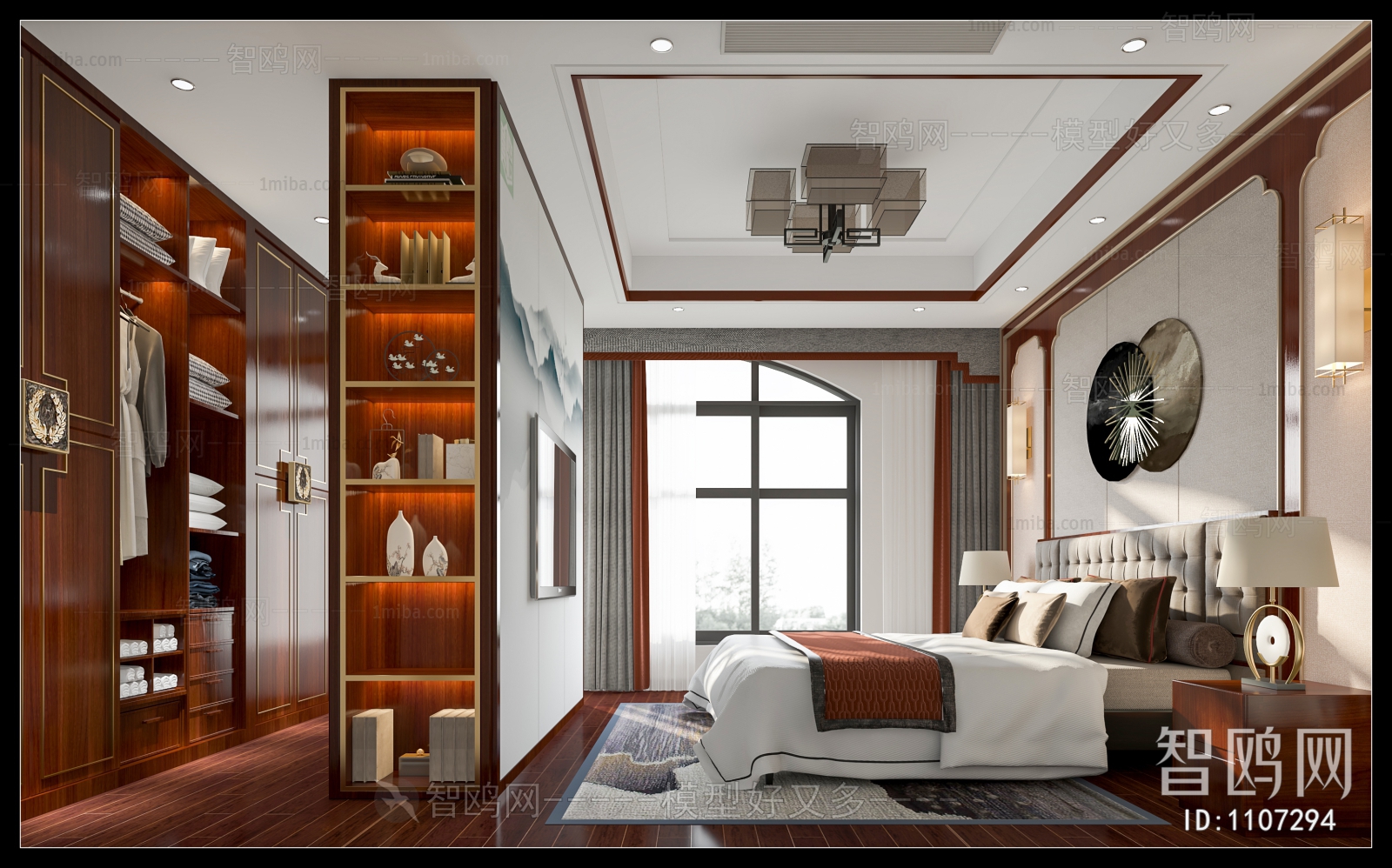 New Chinese Style Bedroom