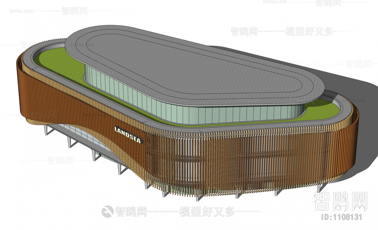 现代办公楼建筑外观