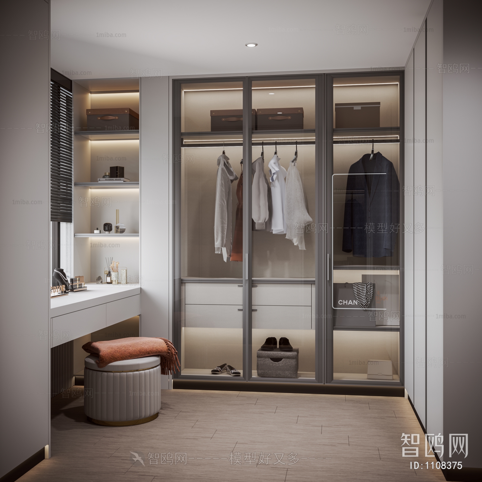 Modern Clothes Storage Area