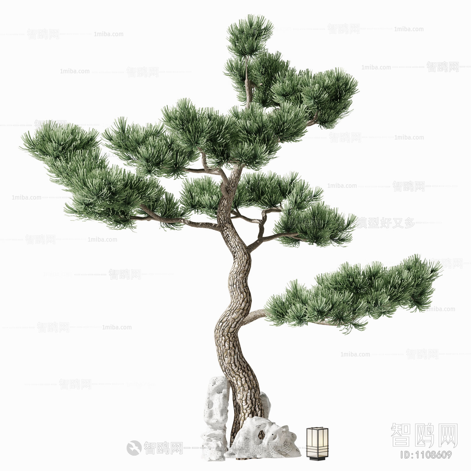 新中式树木