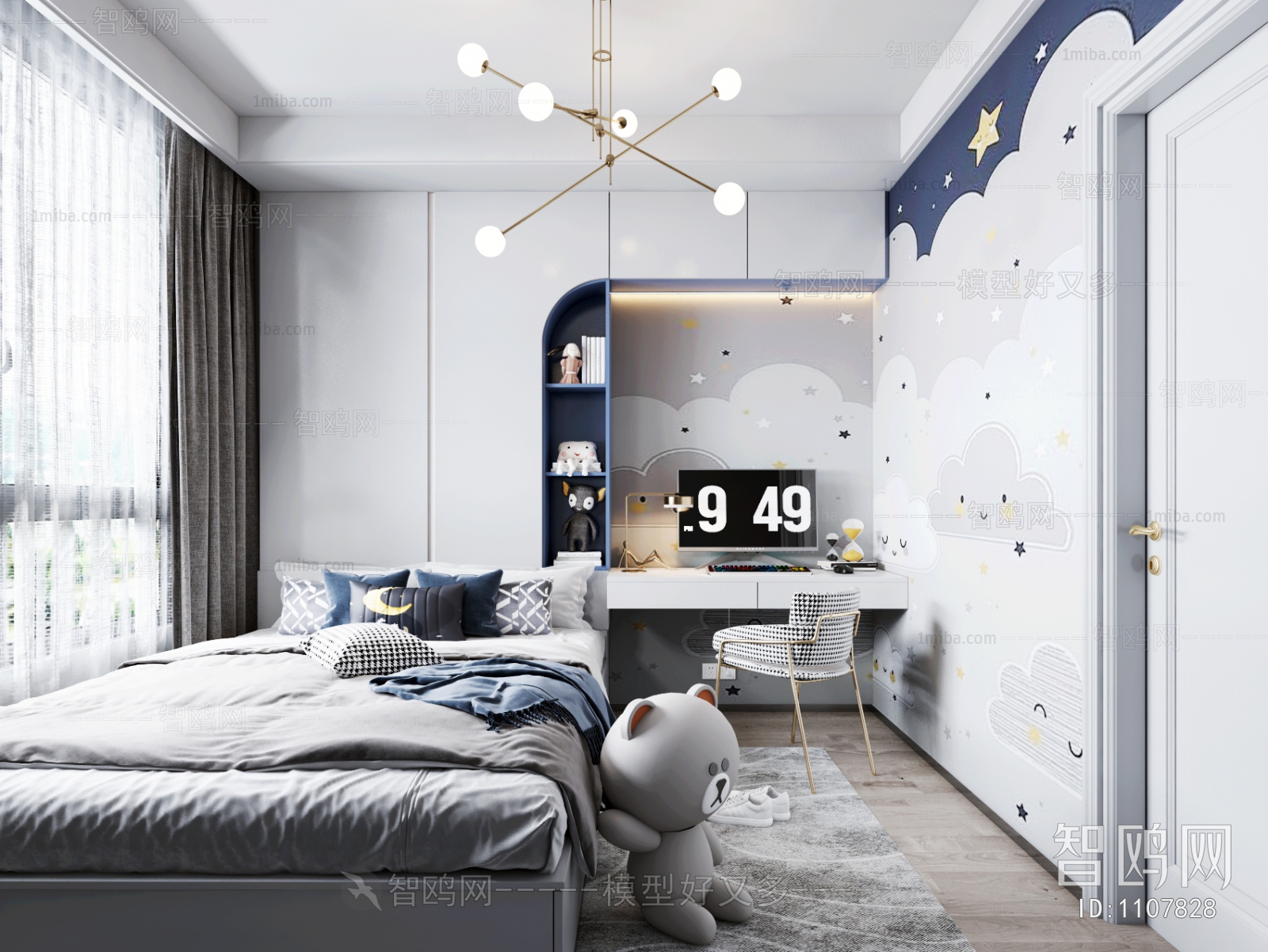 Modern Boy's Room And Son's Room