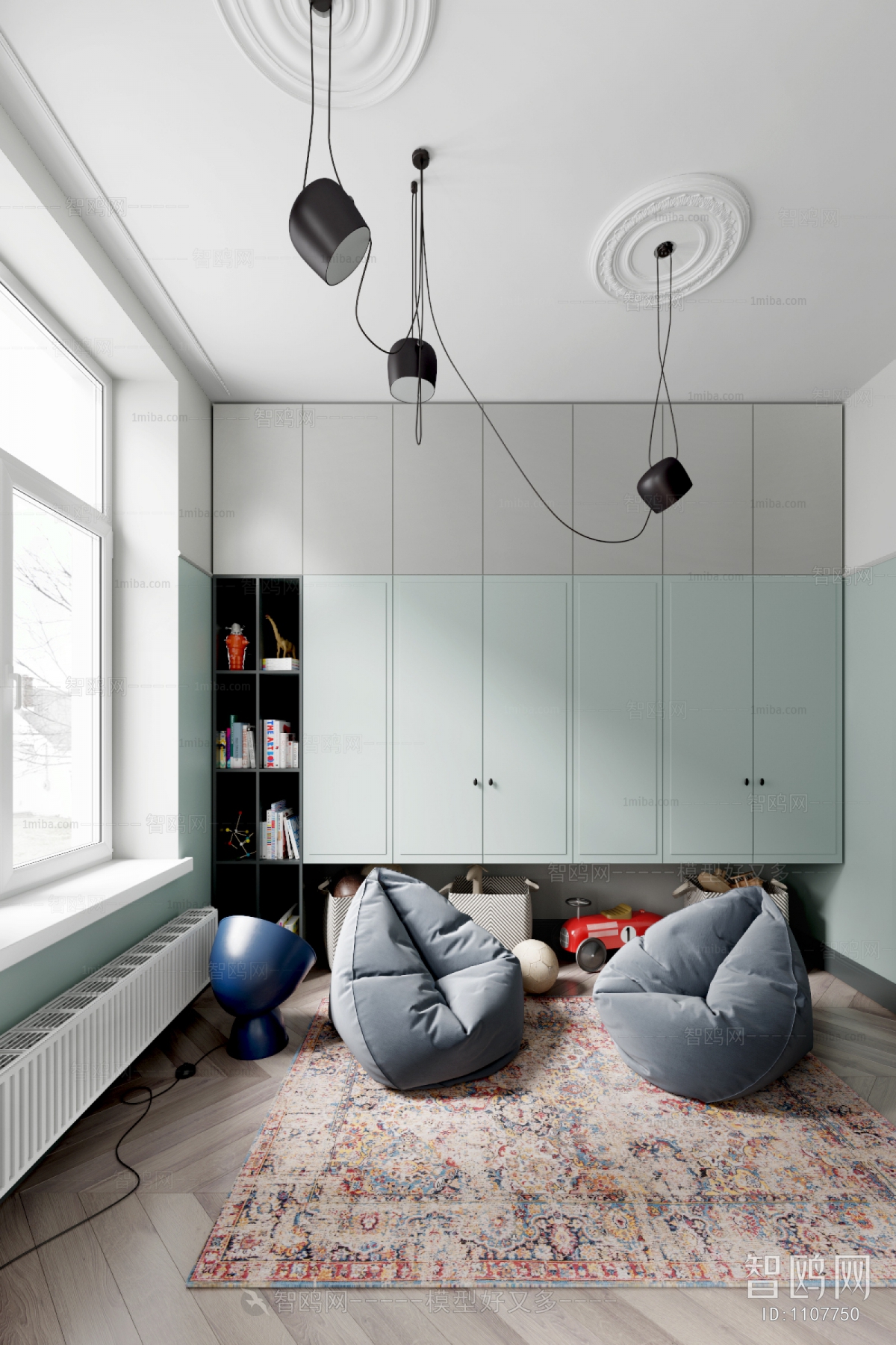 Nordic Style Children's Room Activity Room