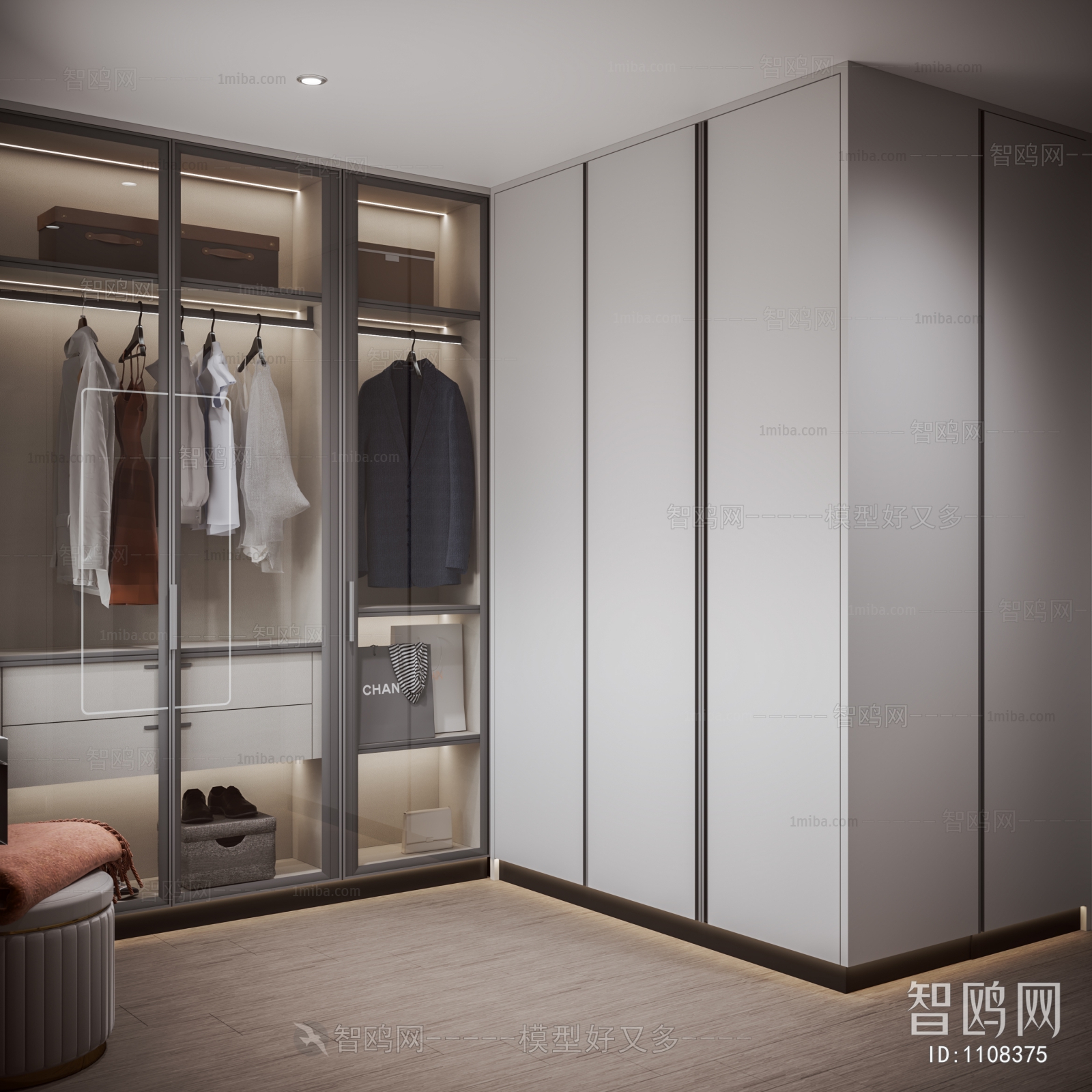 Modern Clothes Storage Area