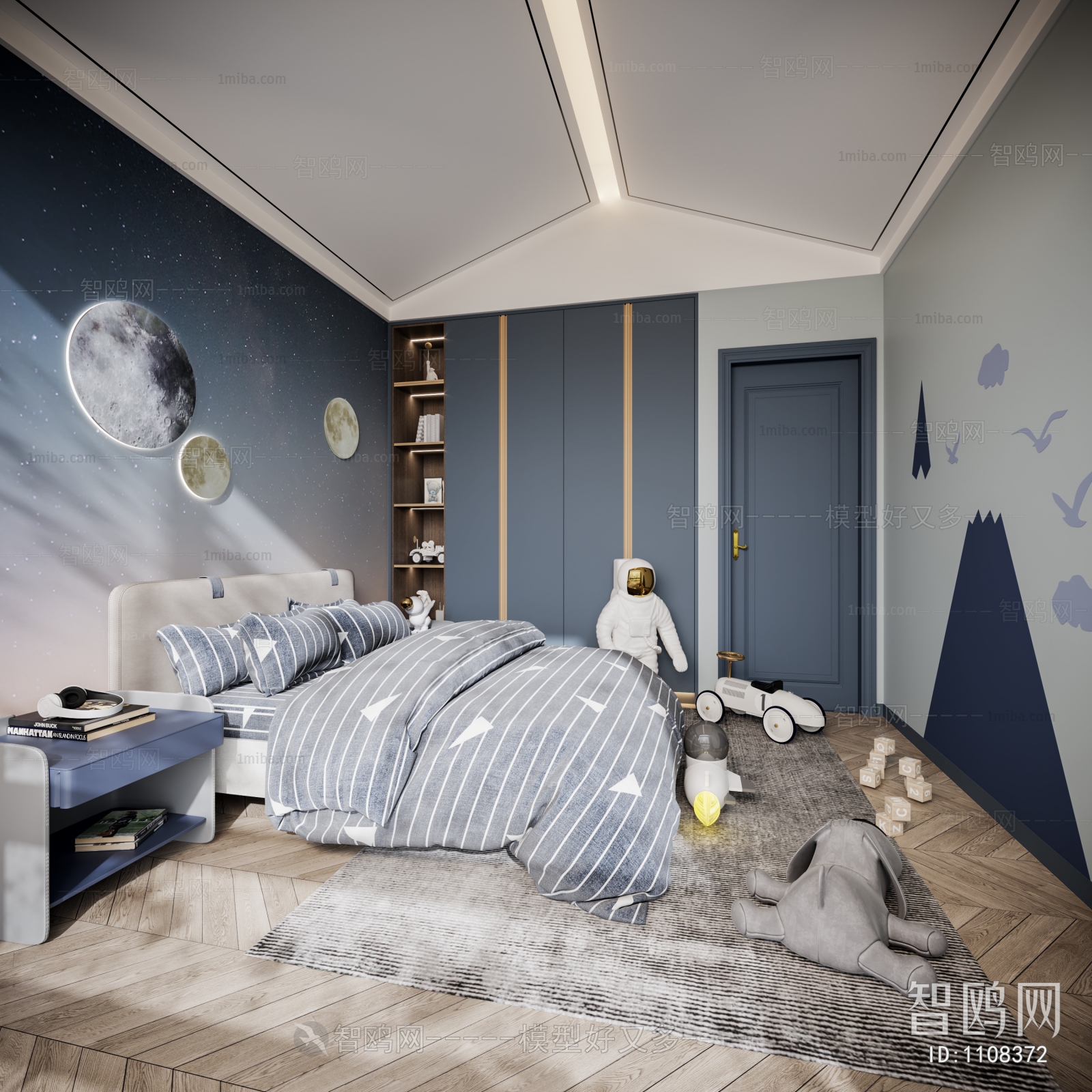 Modern Boy's Room And Son's Room