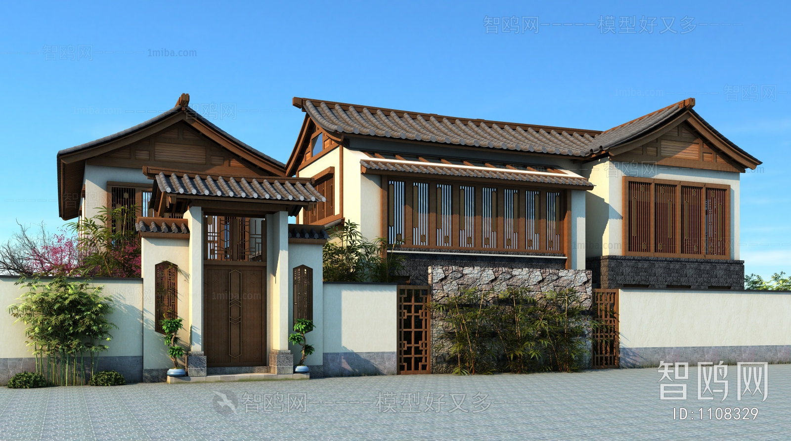 Chinese Style Villa Appearance