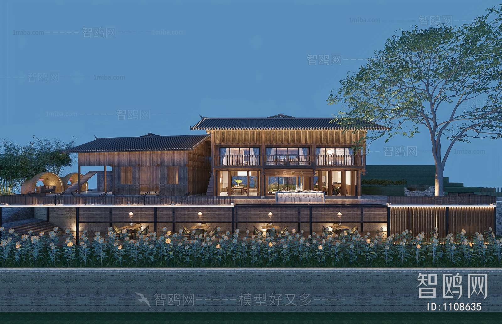 New Chinese Style Villa Appearance