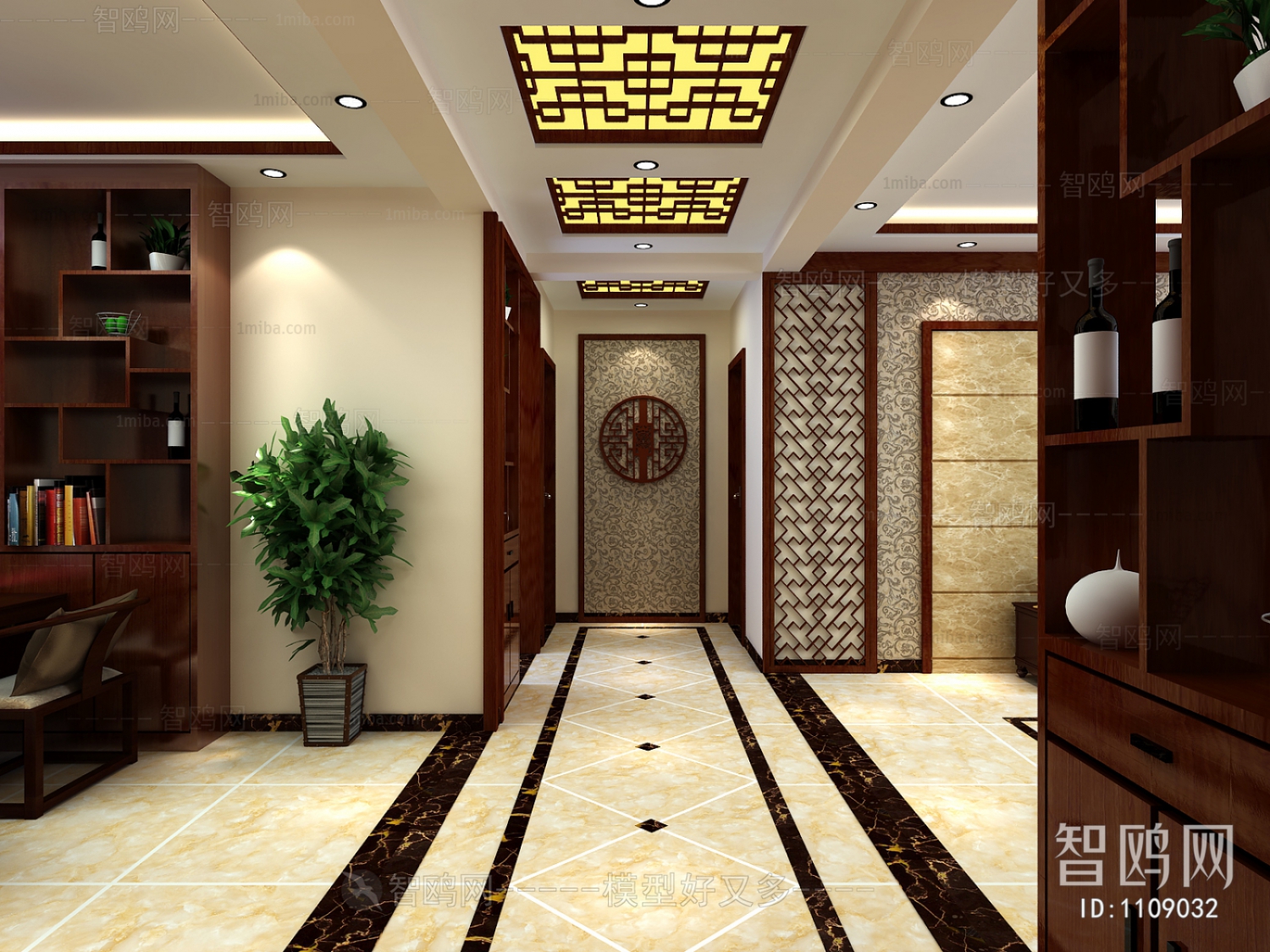 Chinese Style Hallway