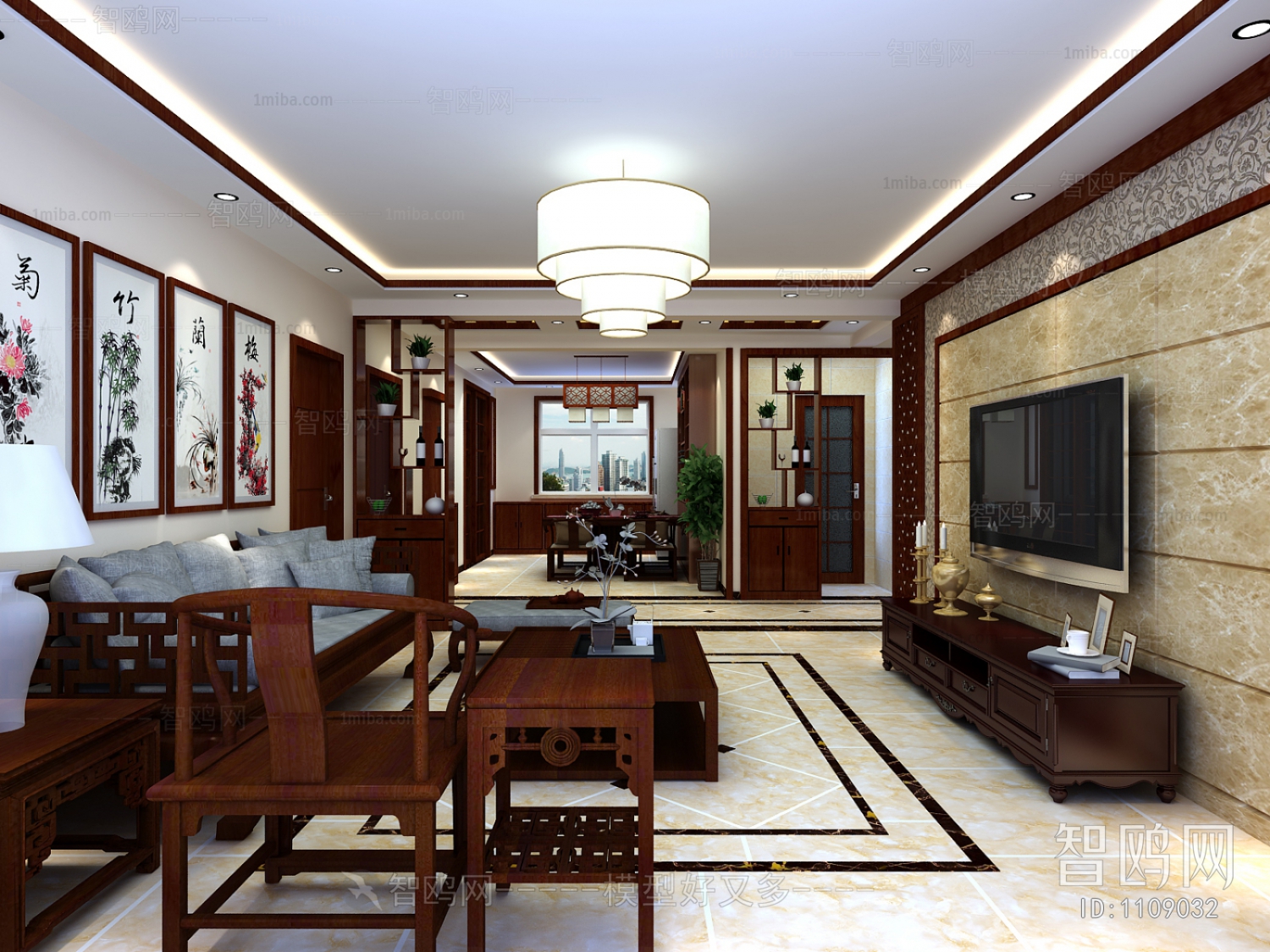 Chinese Style Hallway