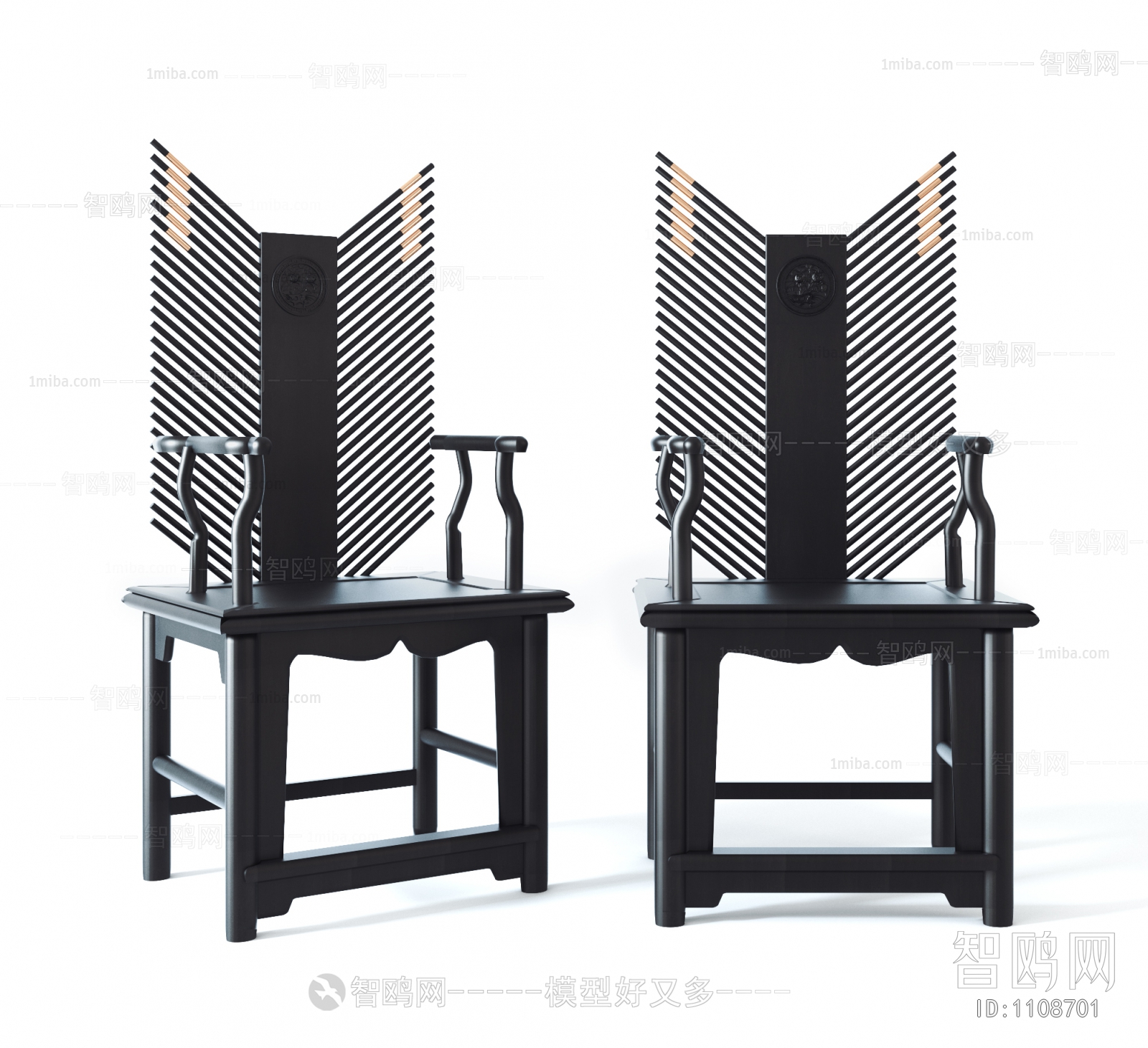 新中式古典休闲椅
