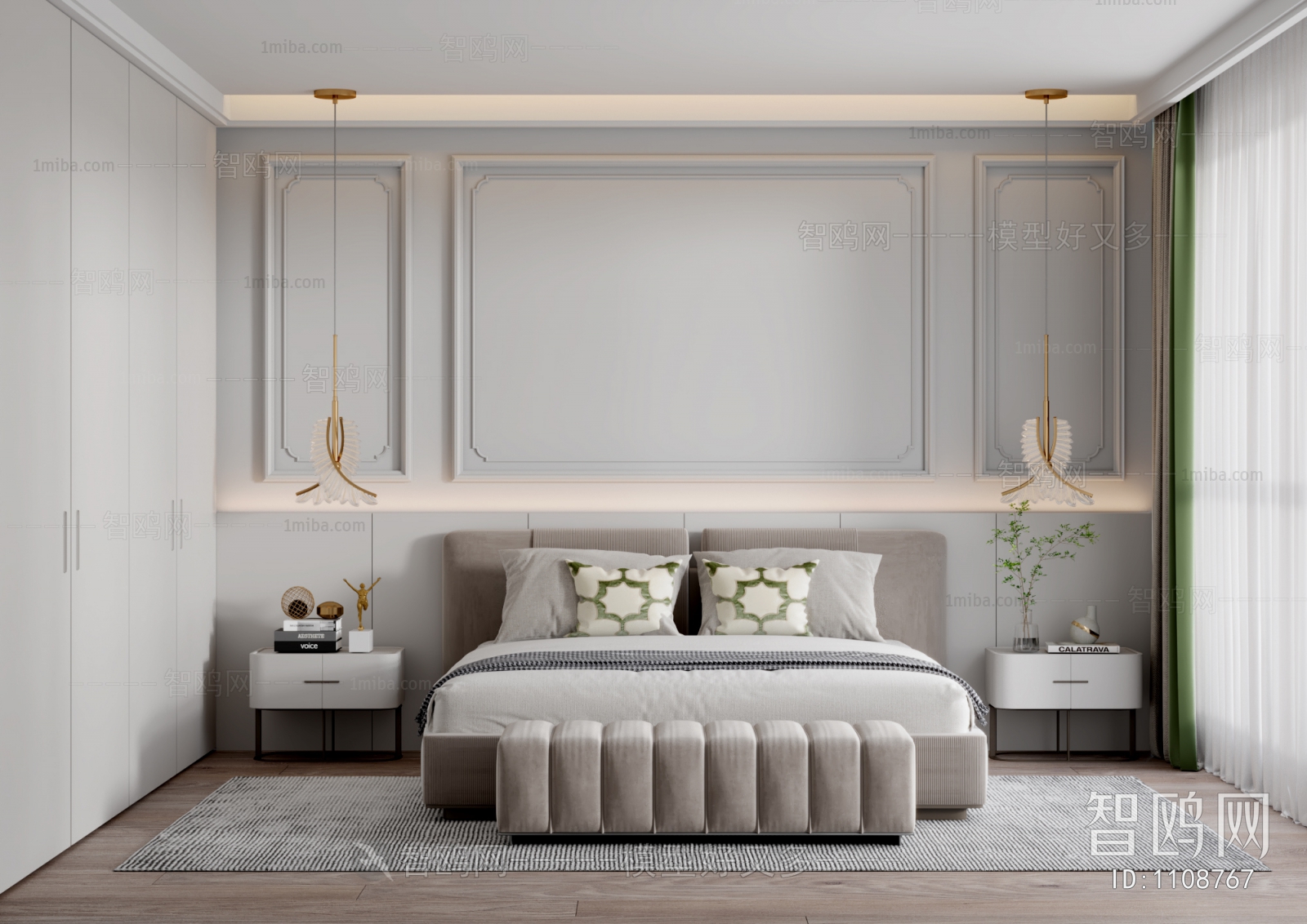 French Style Simple European Style Bedroom