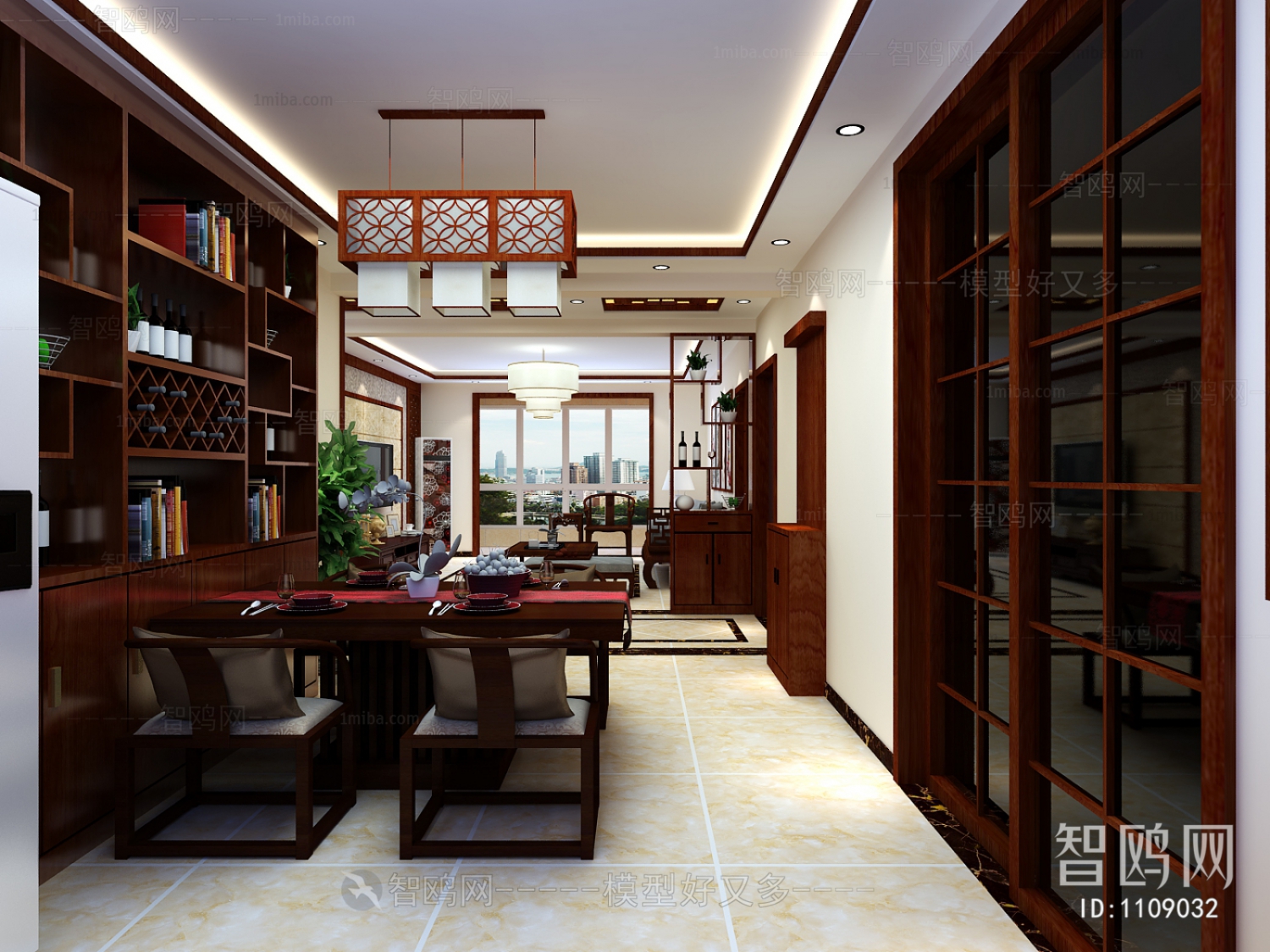 Chinese Style Hallway