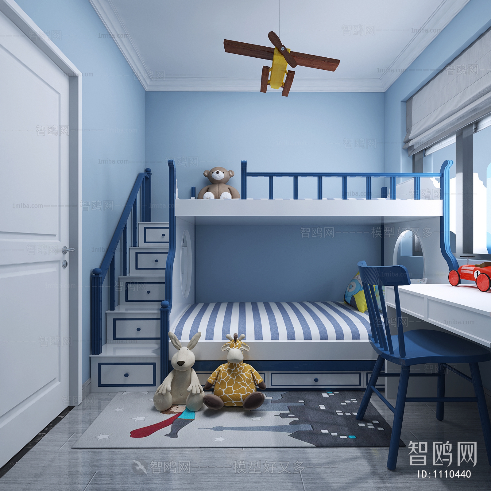 Modern Boy's Room And Son's Room