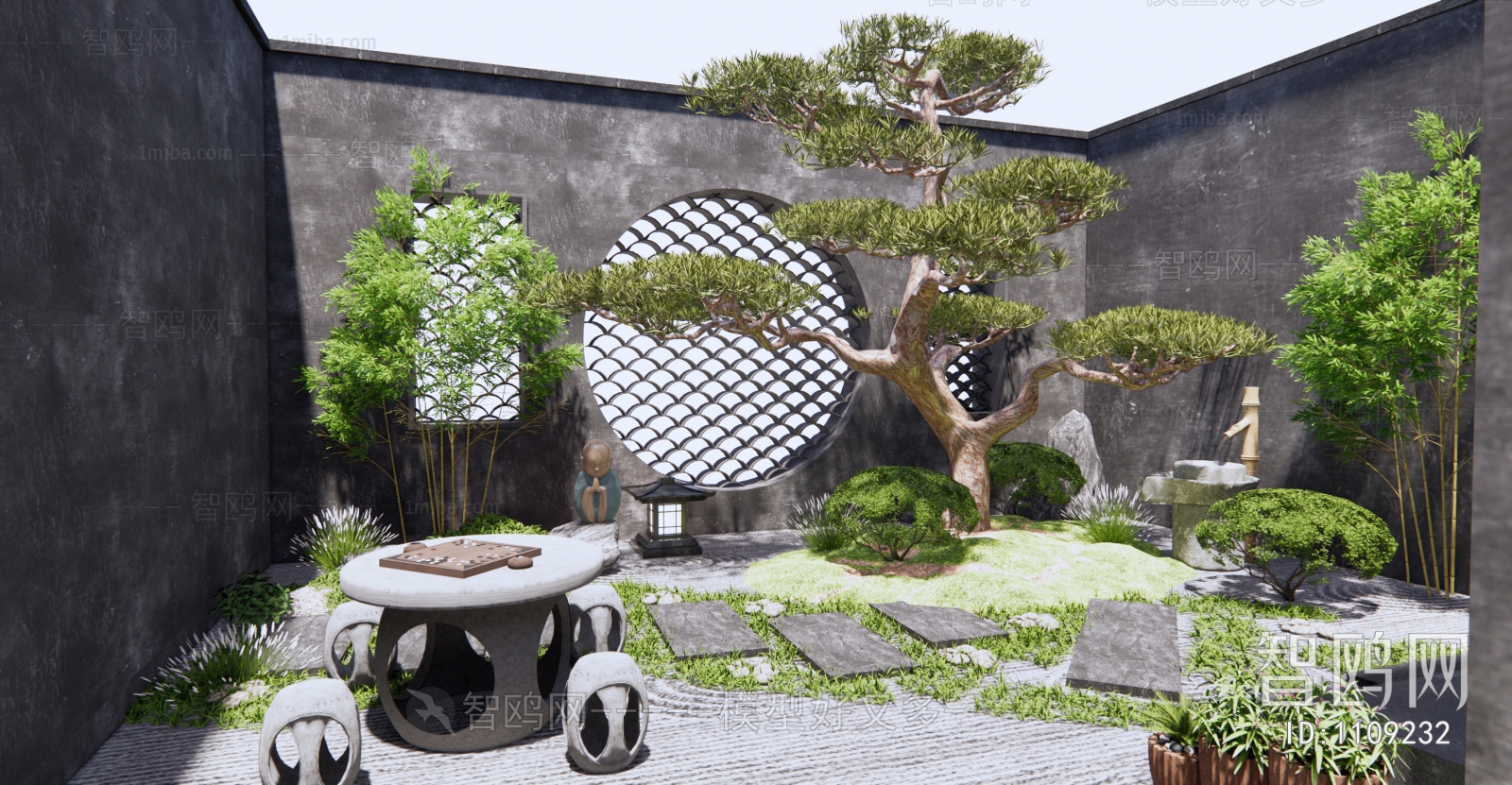 New Chinese Style Courtyard/landscape