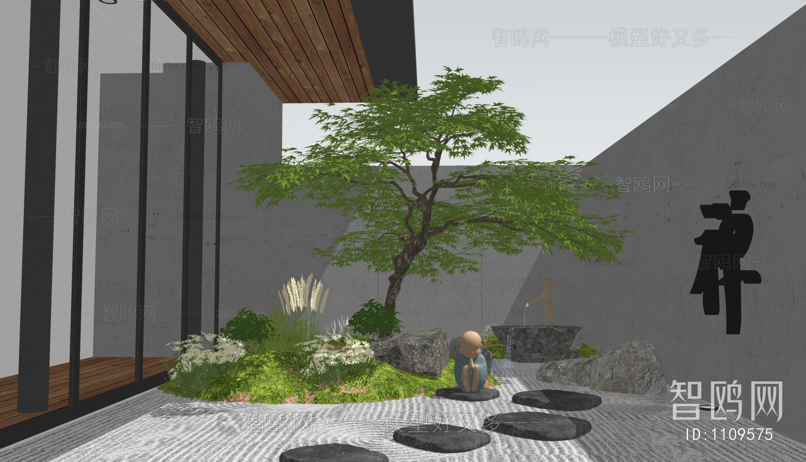 New Chinese Style Courtyard/landscape