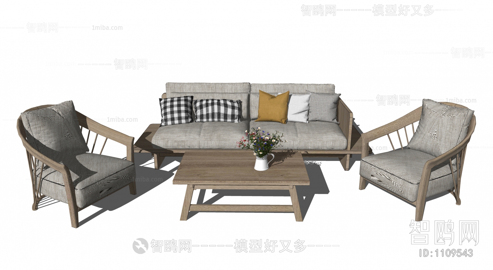 Nordic Style Sofa Combination