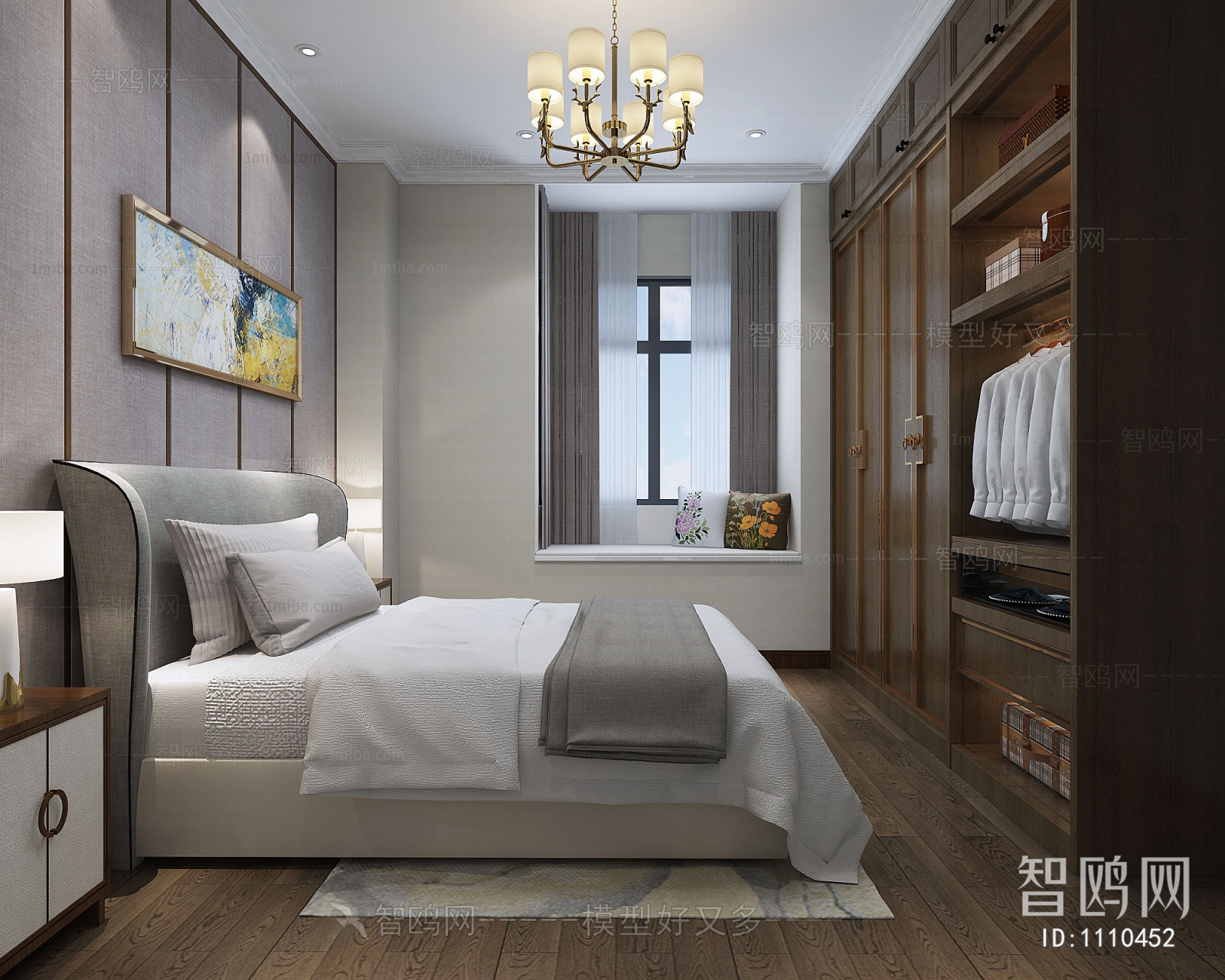 New Chinese Style Bedroom