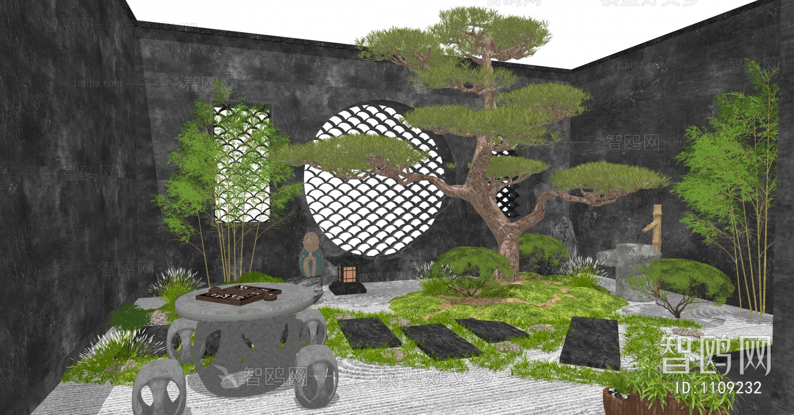 New Chinese Style Courtyard/landscape