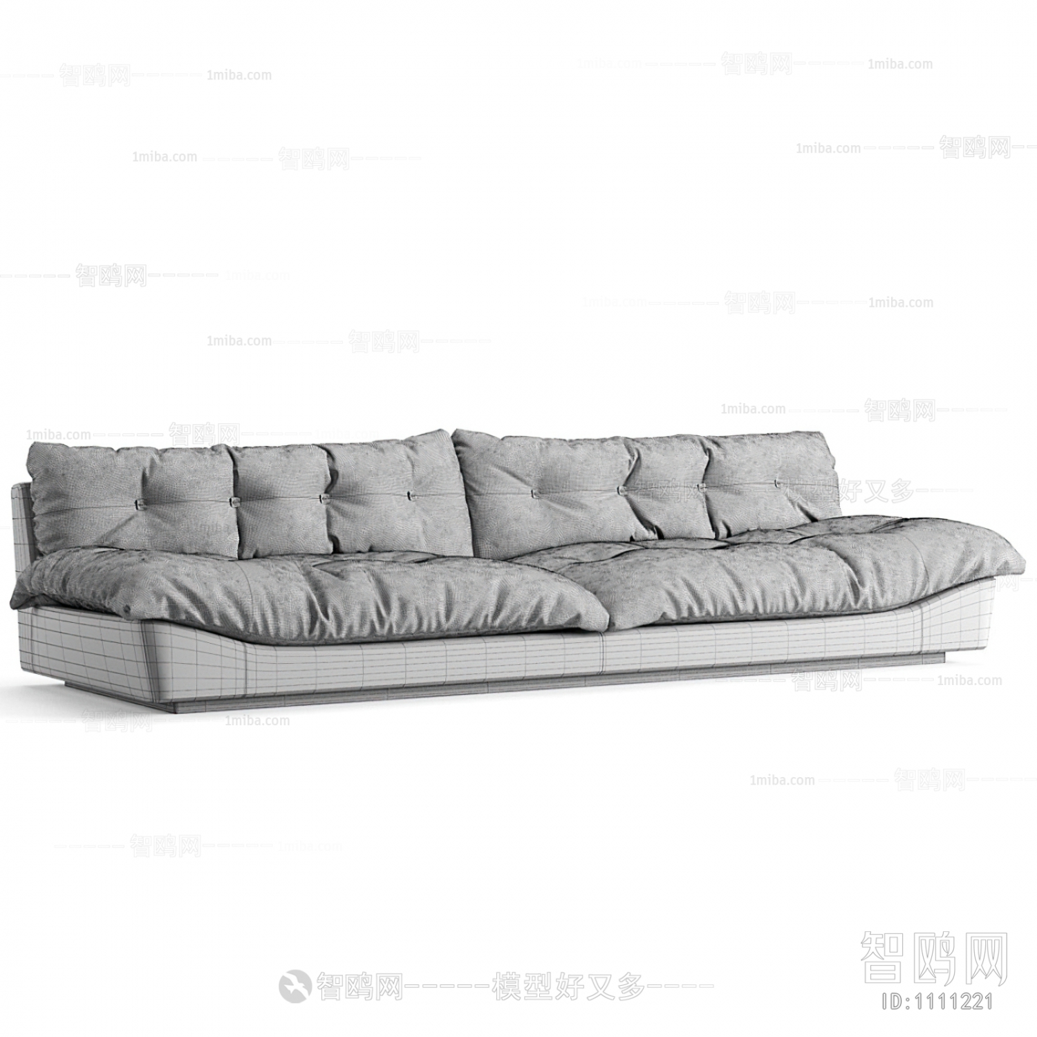 现代多人沙发组合