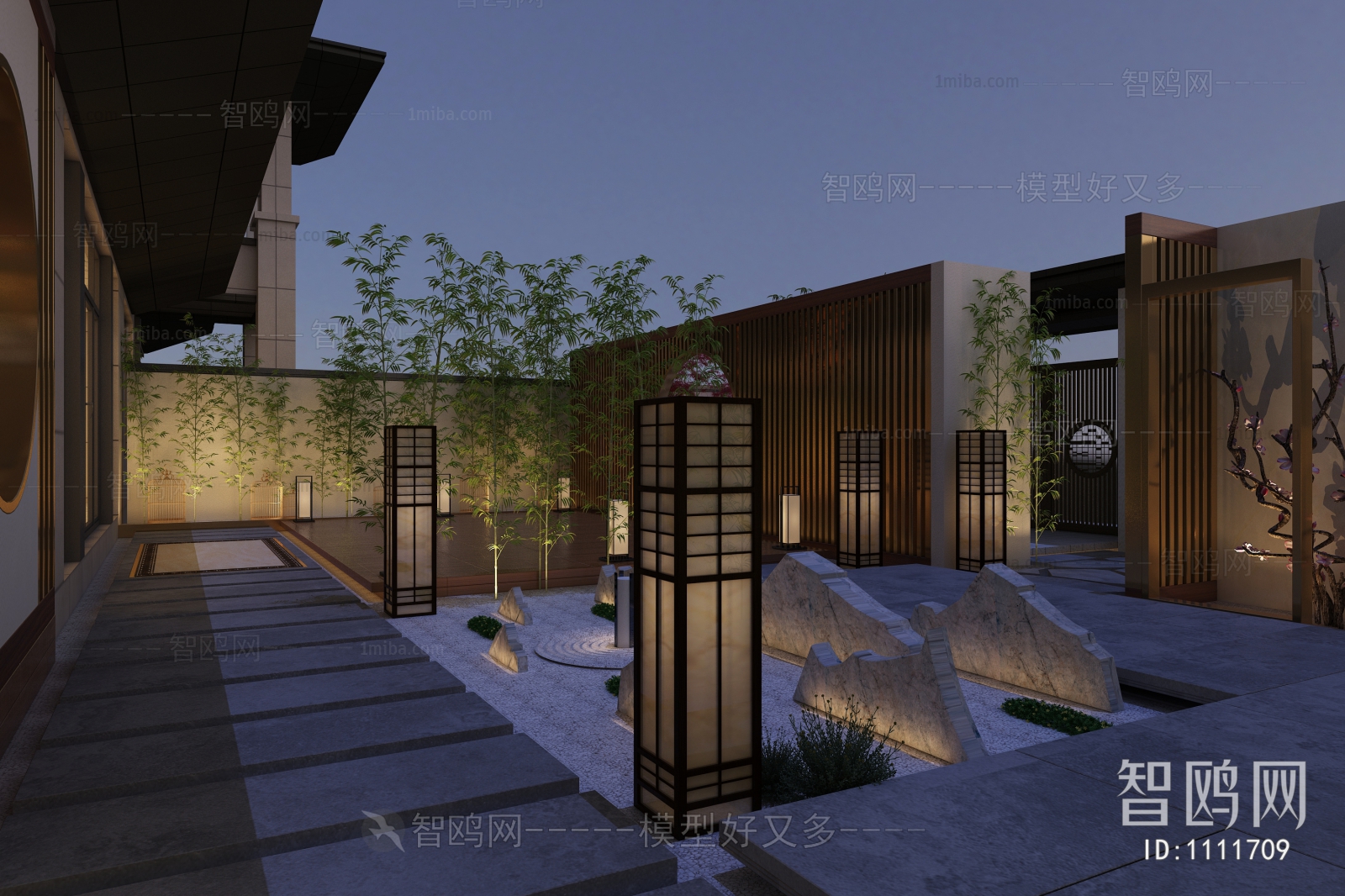 New Chinese Style Courtyard/landscape